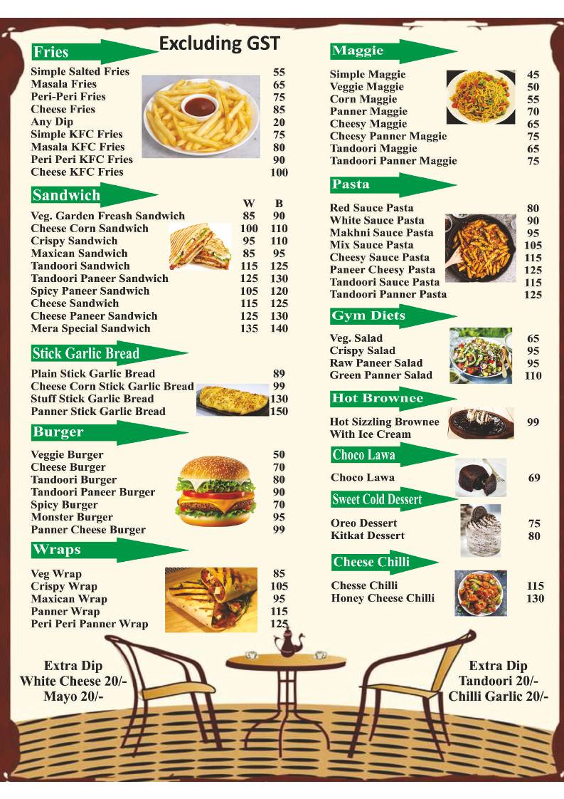 Ye Teri Meri Chai menu