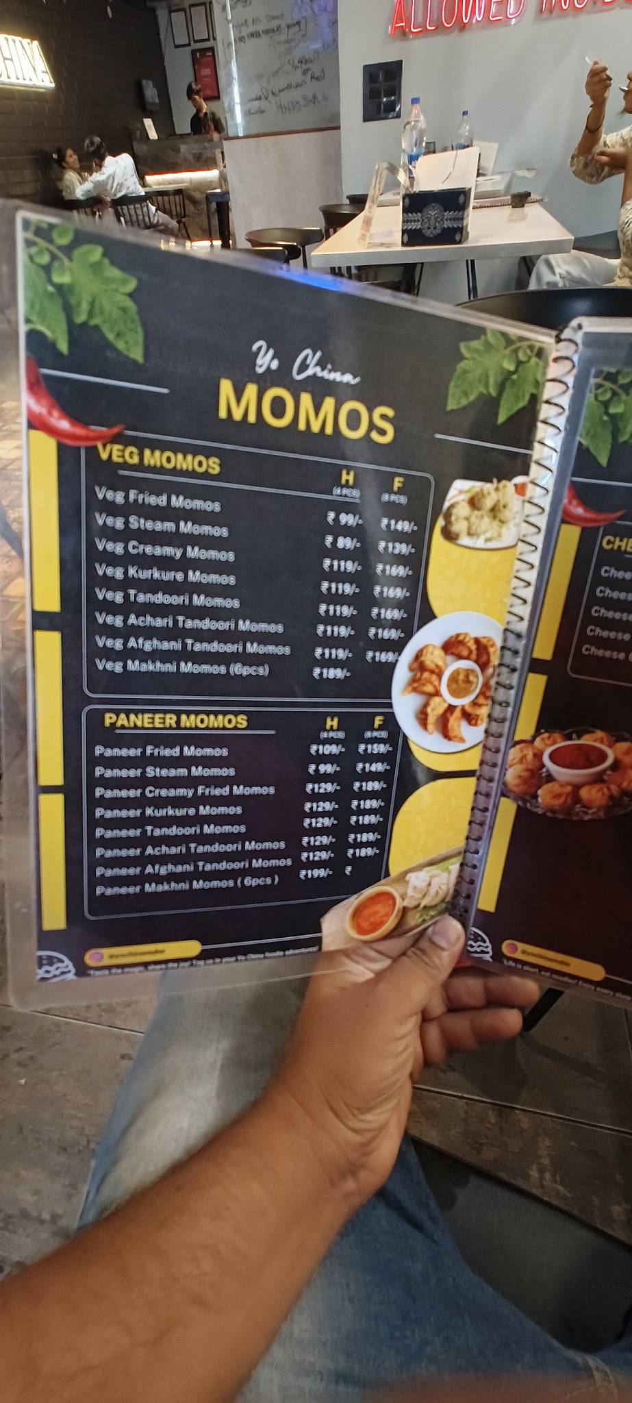 Yo China Modinagar menu