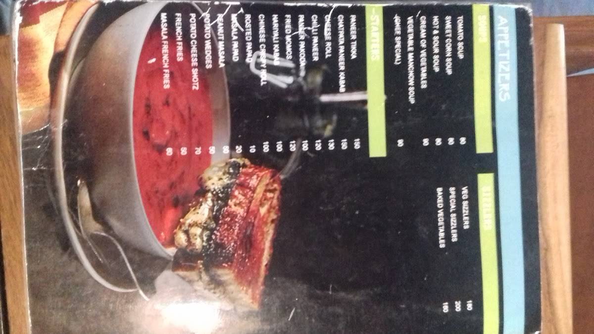 Yummy Restaurant menu