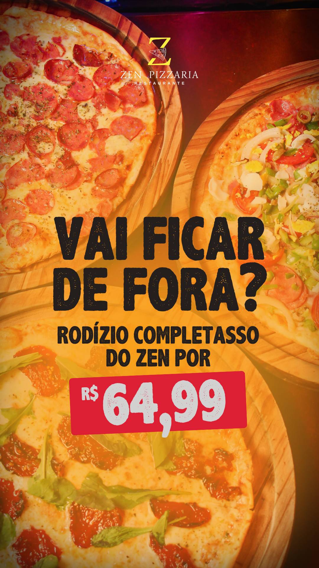 ZEN PIZZARIA E RESTAURANTE cardápio