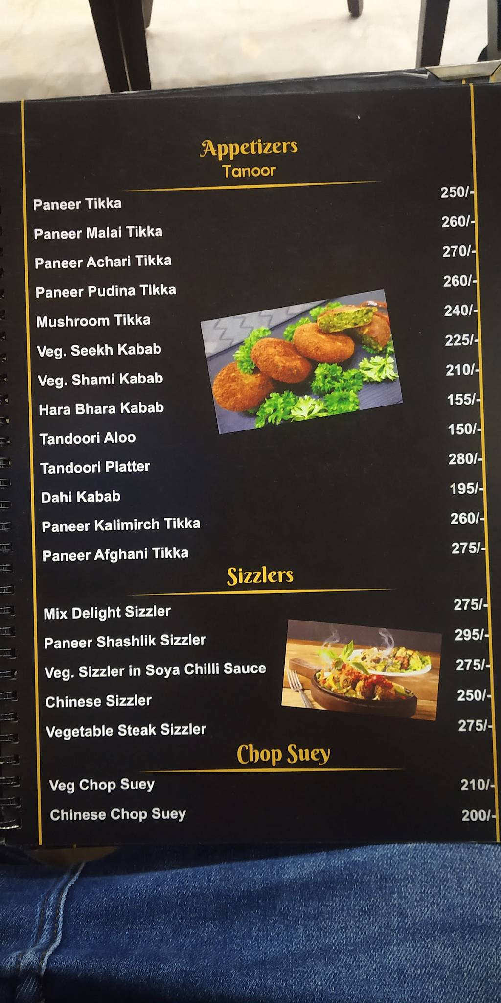 Zaika menu