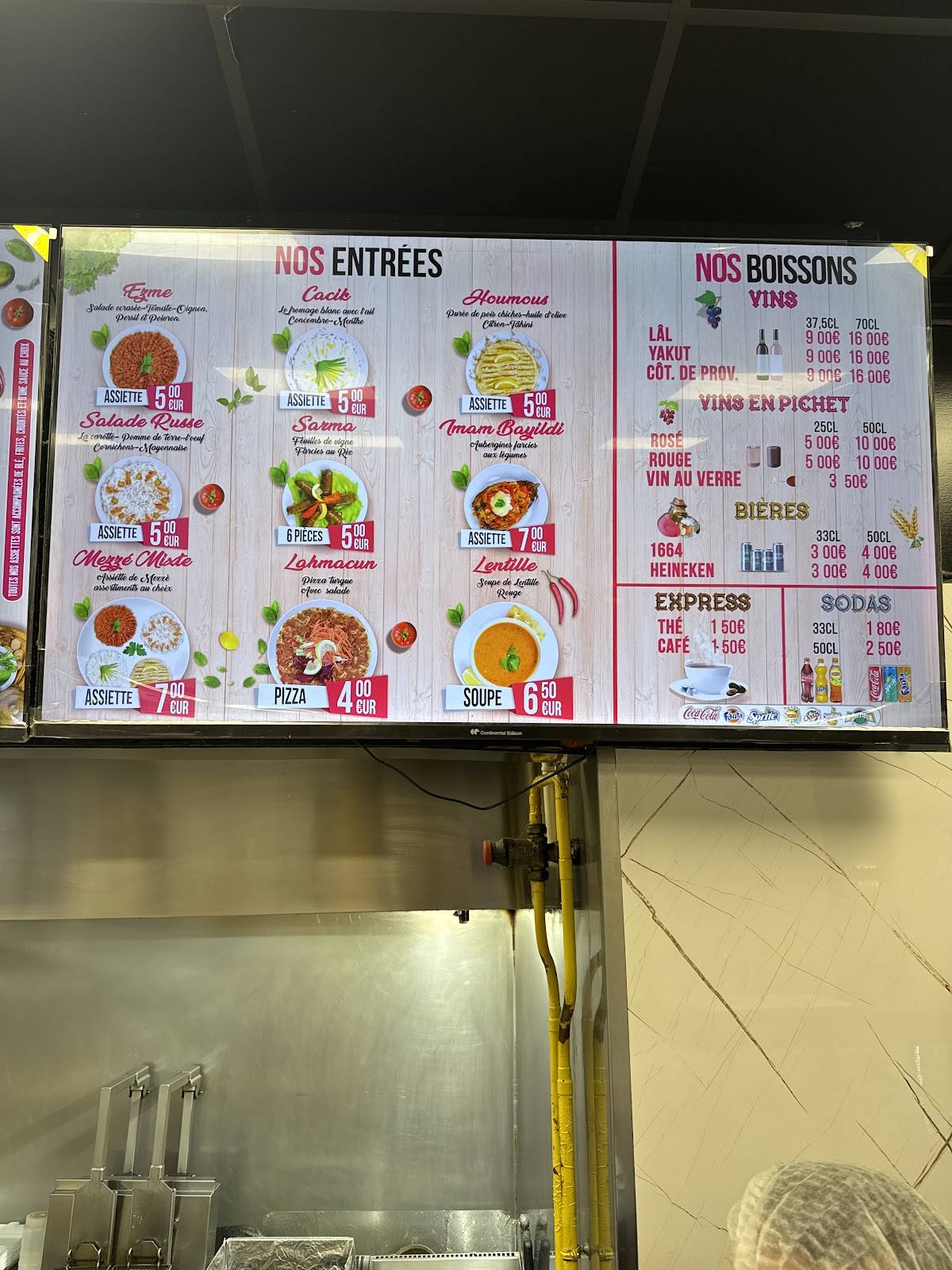 Menu de Zelal Kebab Rennes