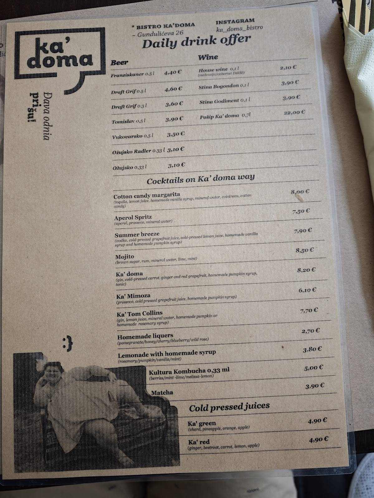 Menu di Ka' doma 