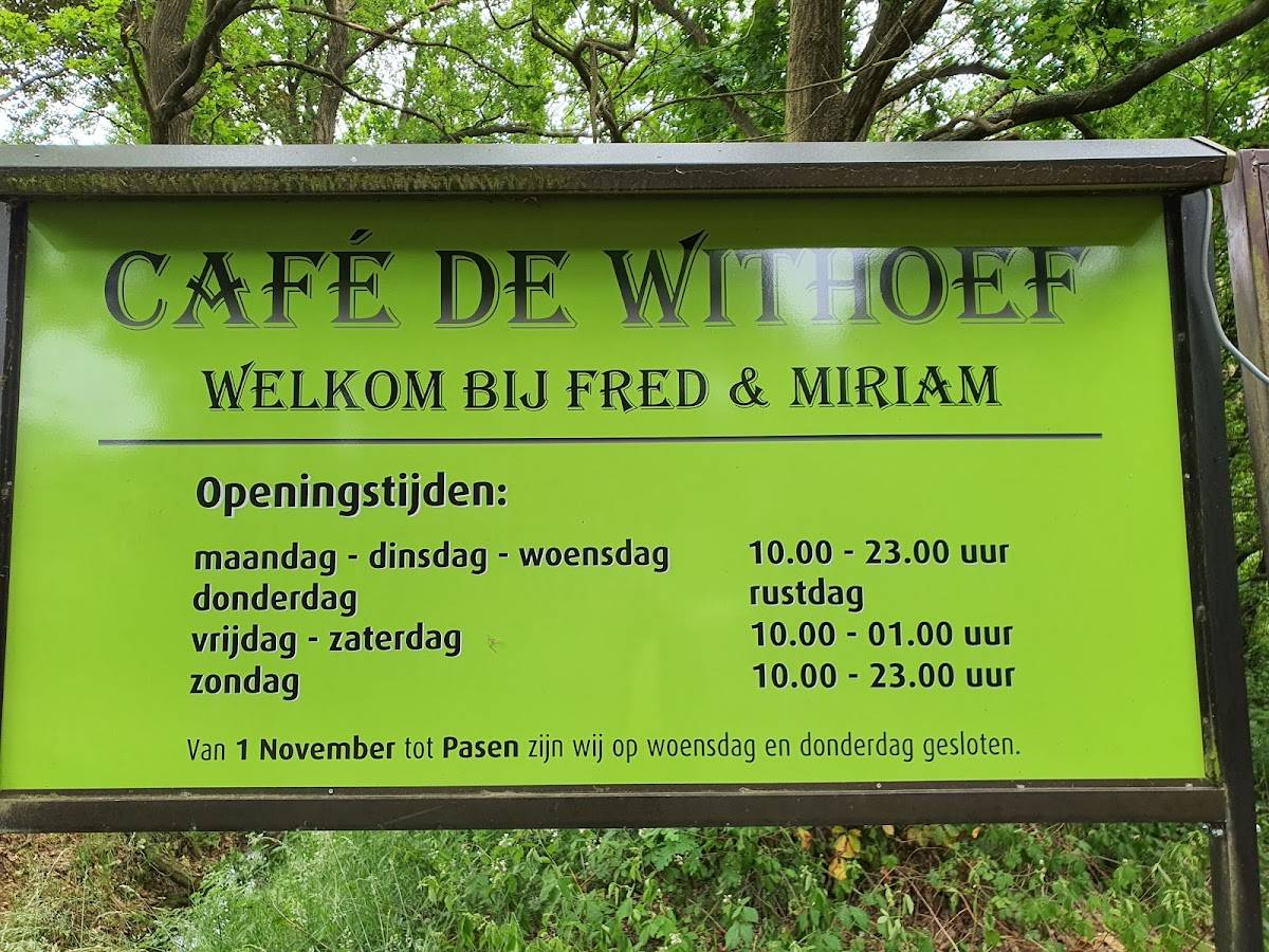 Menu de café de Withoef