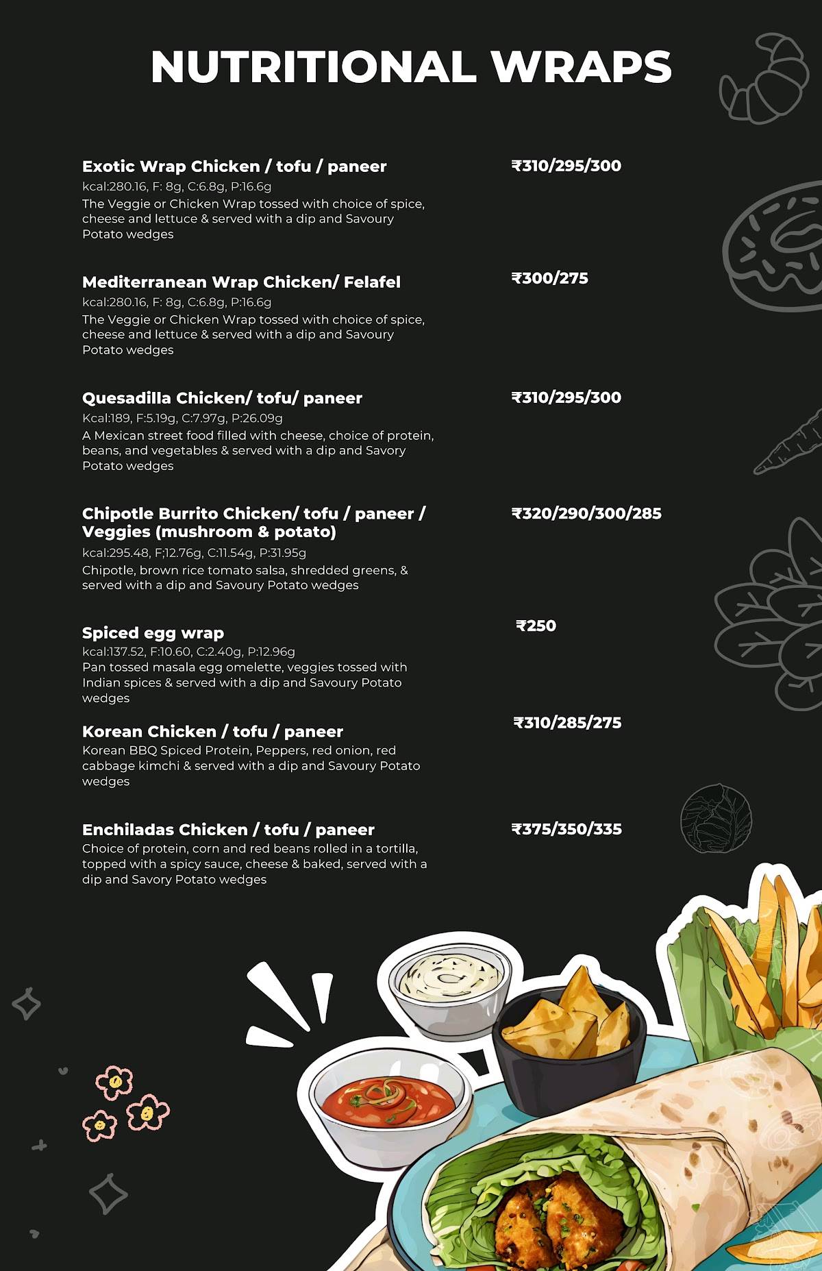 daCALORIES - healthy diet food restaurant menu