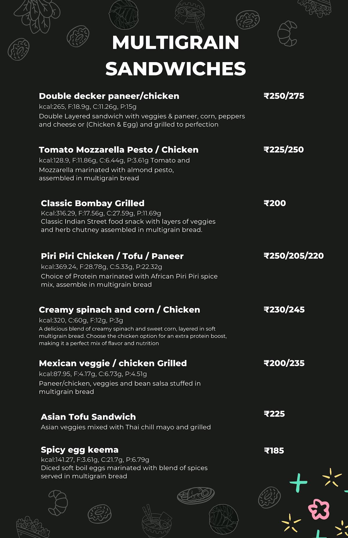daCALORIES - healthy diet food restaurant menu