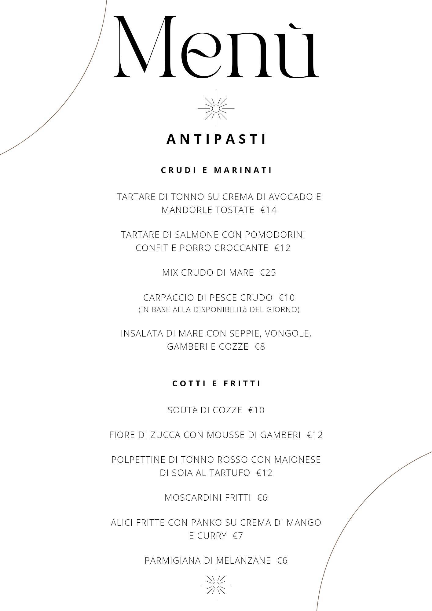 Menu di hola fish'n fruit 