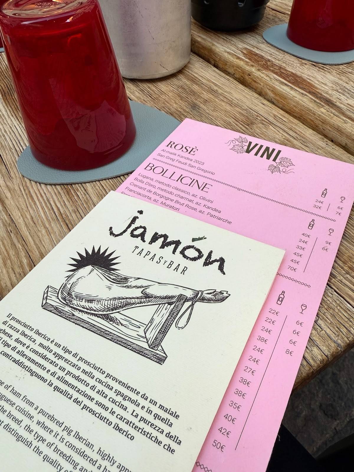 Menu di jamón 