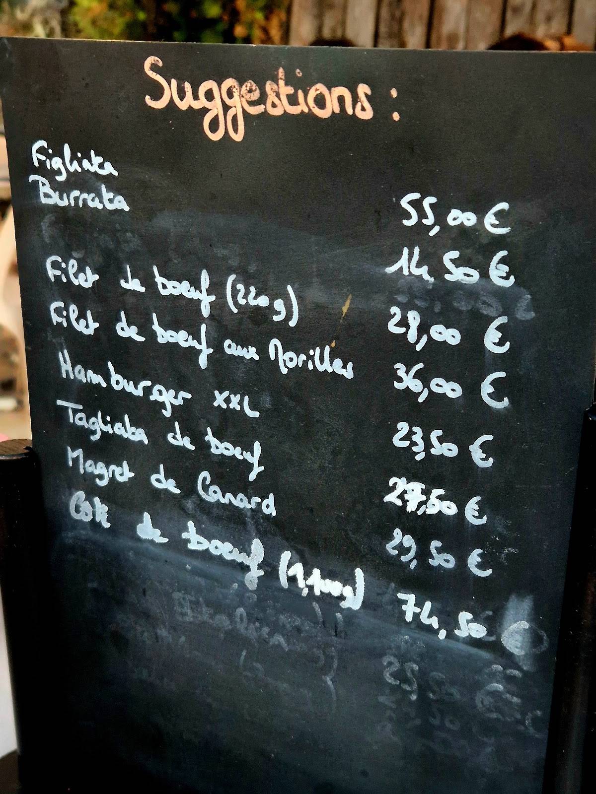 Menu de l'Embuscade