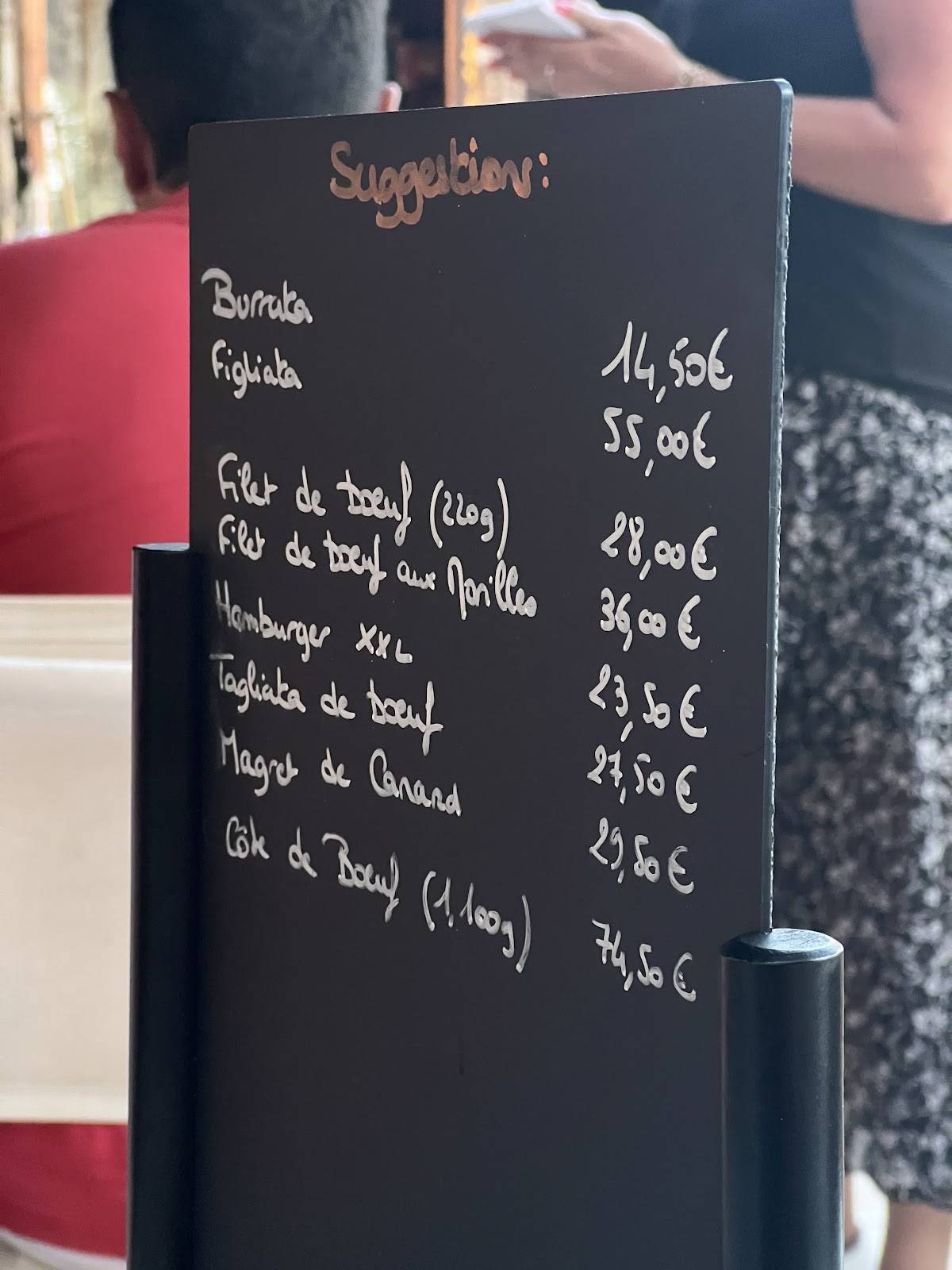 Menu de l'Embuscade