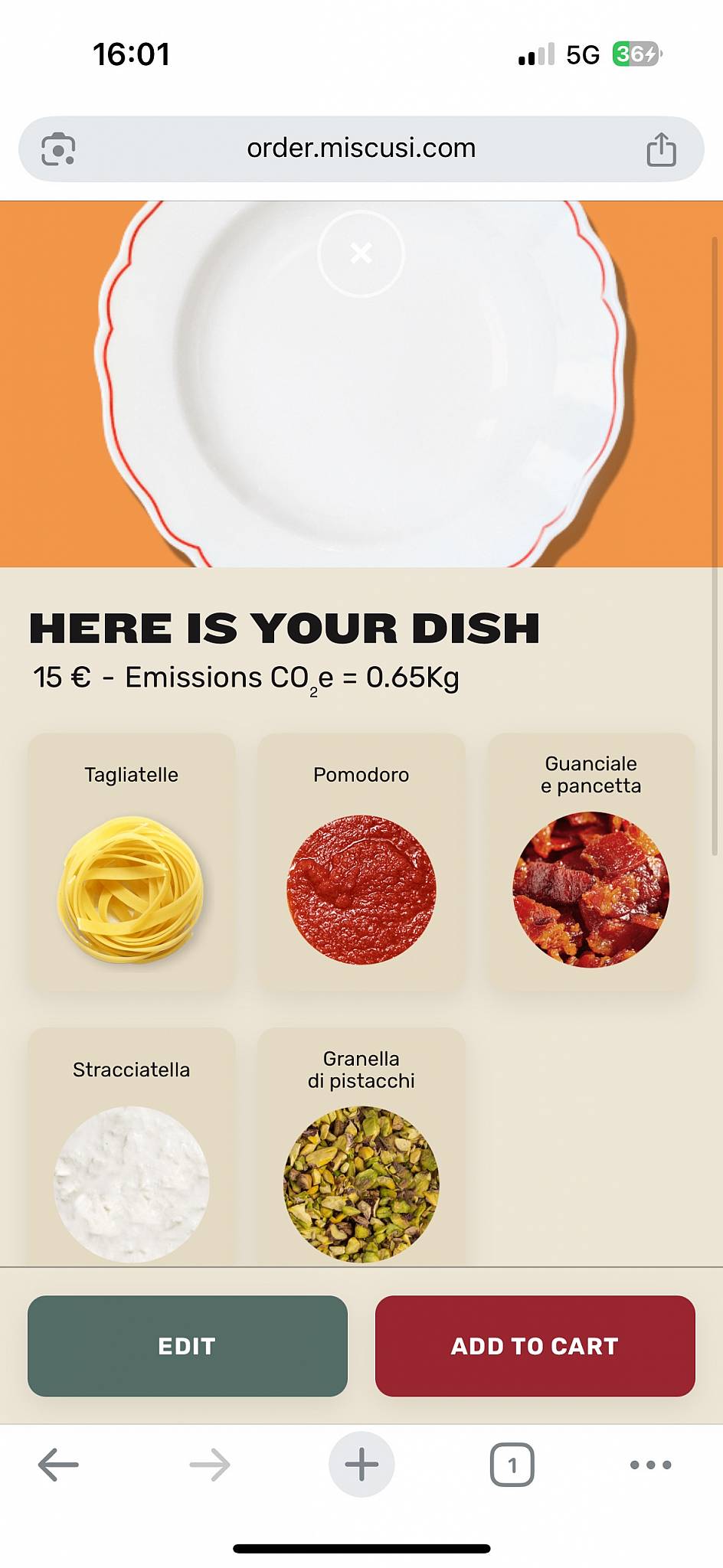 Menu di miscusi pasta fresca - Milano Isola 
