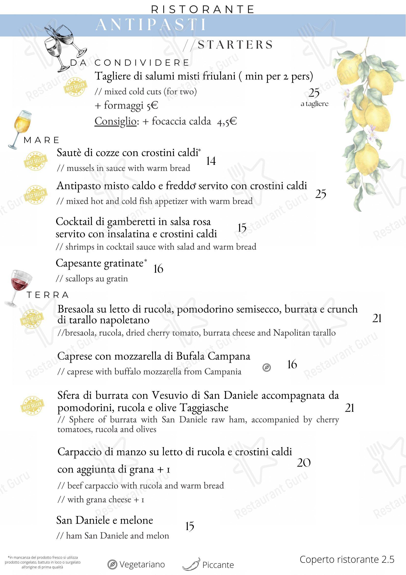 Menu per Alla Pergola - Albergo - Ristorante - Pizzeria pizzeria