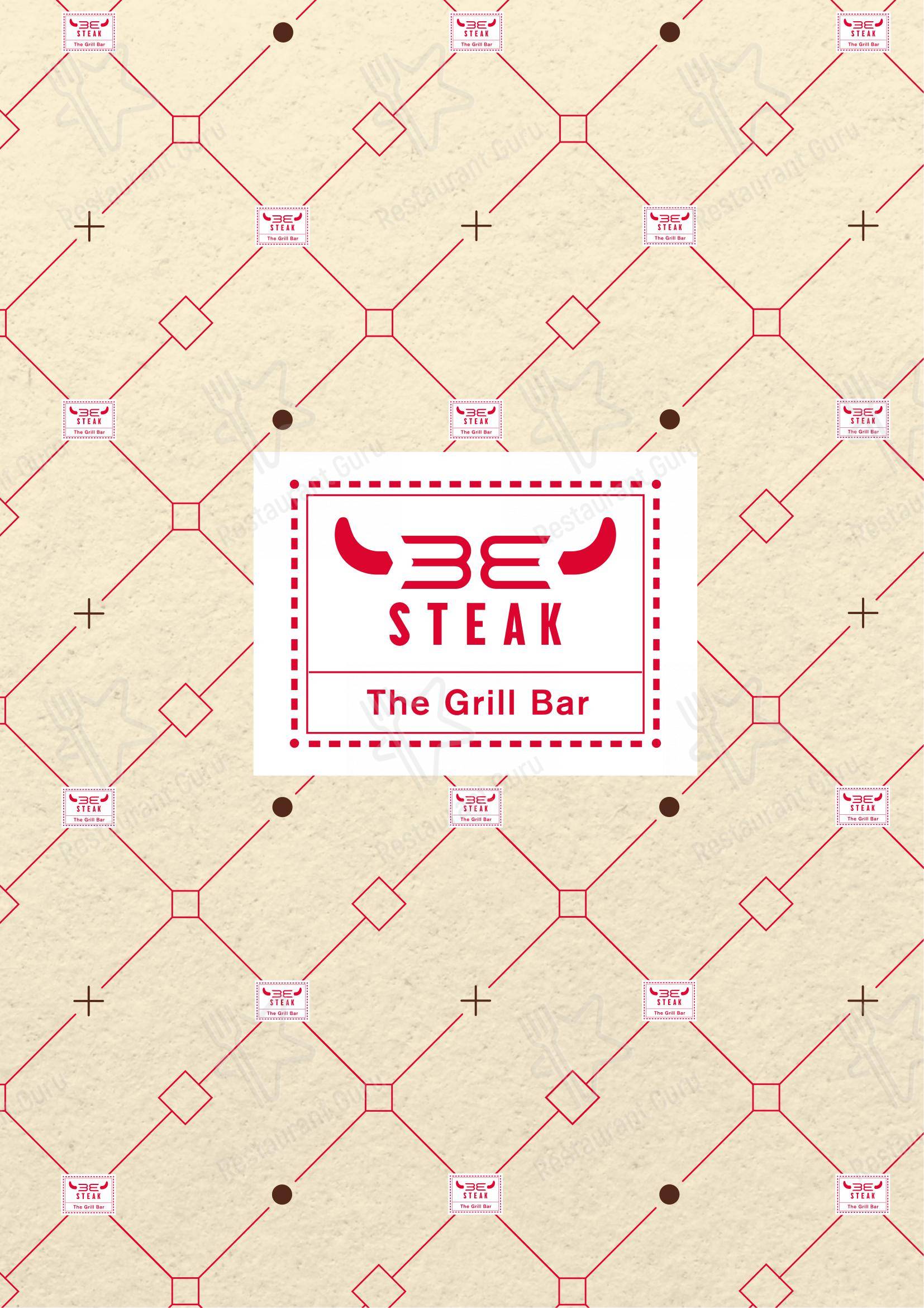 Be Steak in Milano - Menu bar