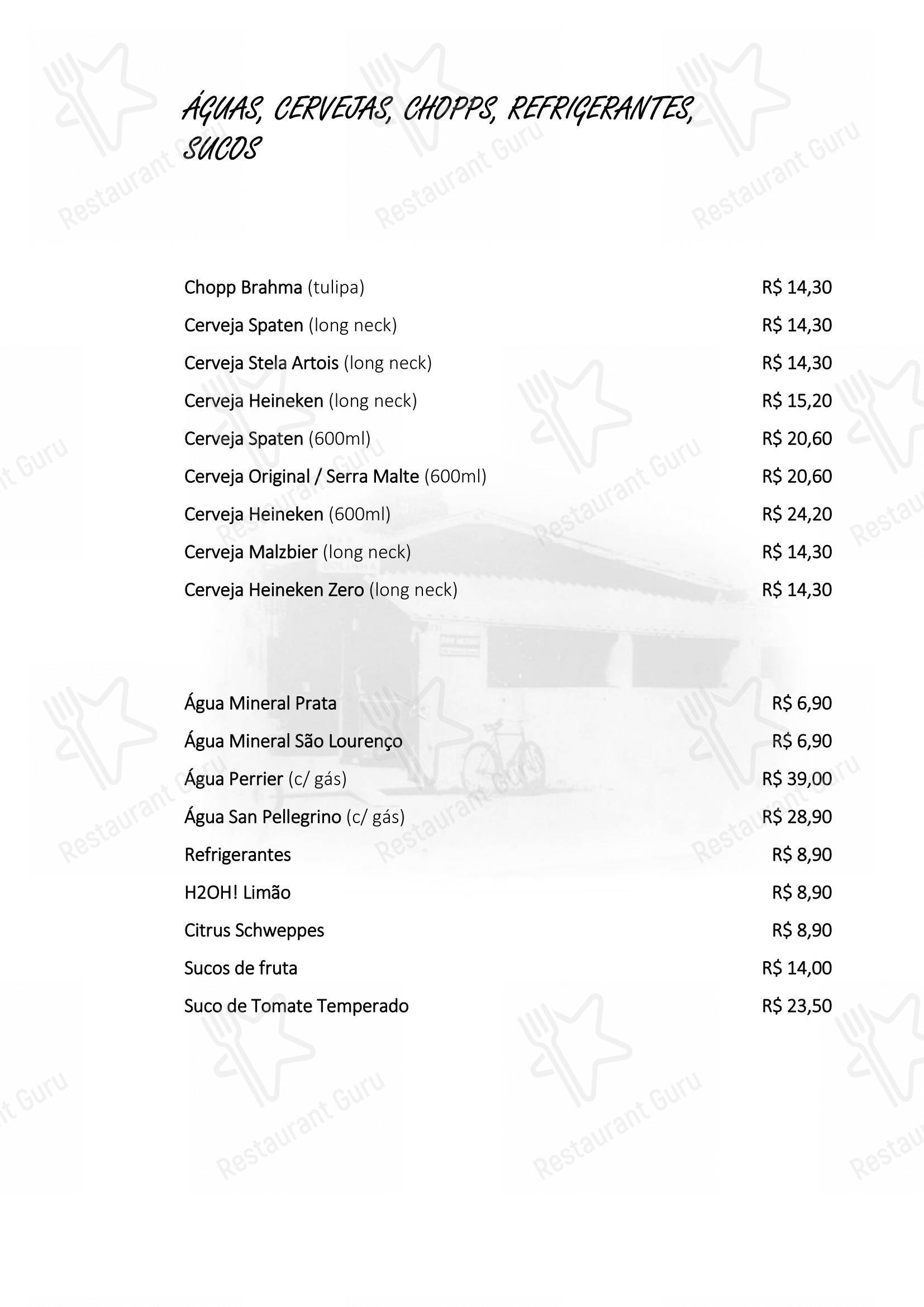 Bolinha Restaurante em São Paulo - Ночное меню