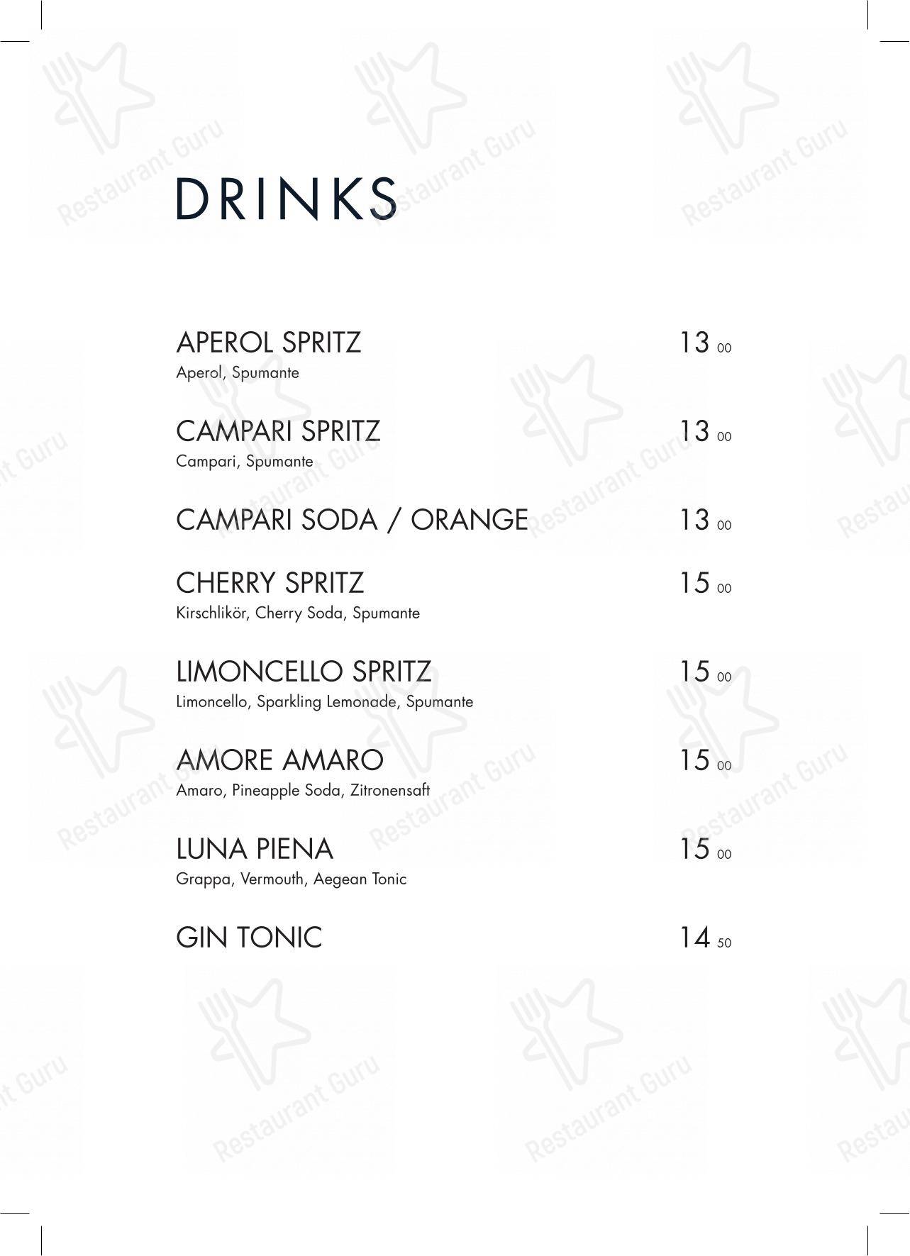 Menu per Café Luna caffè bar