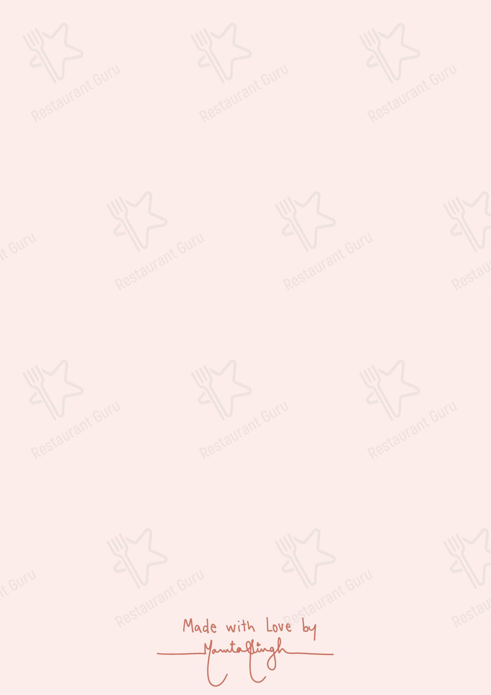 Chaisa Cafe in Jaipur - Menu