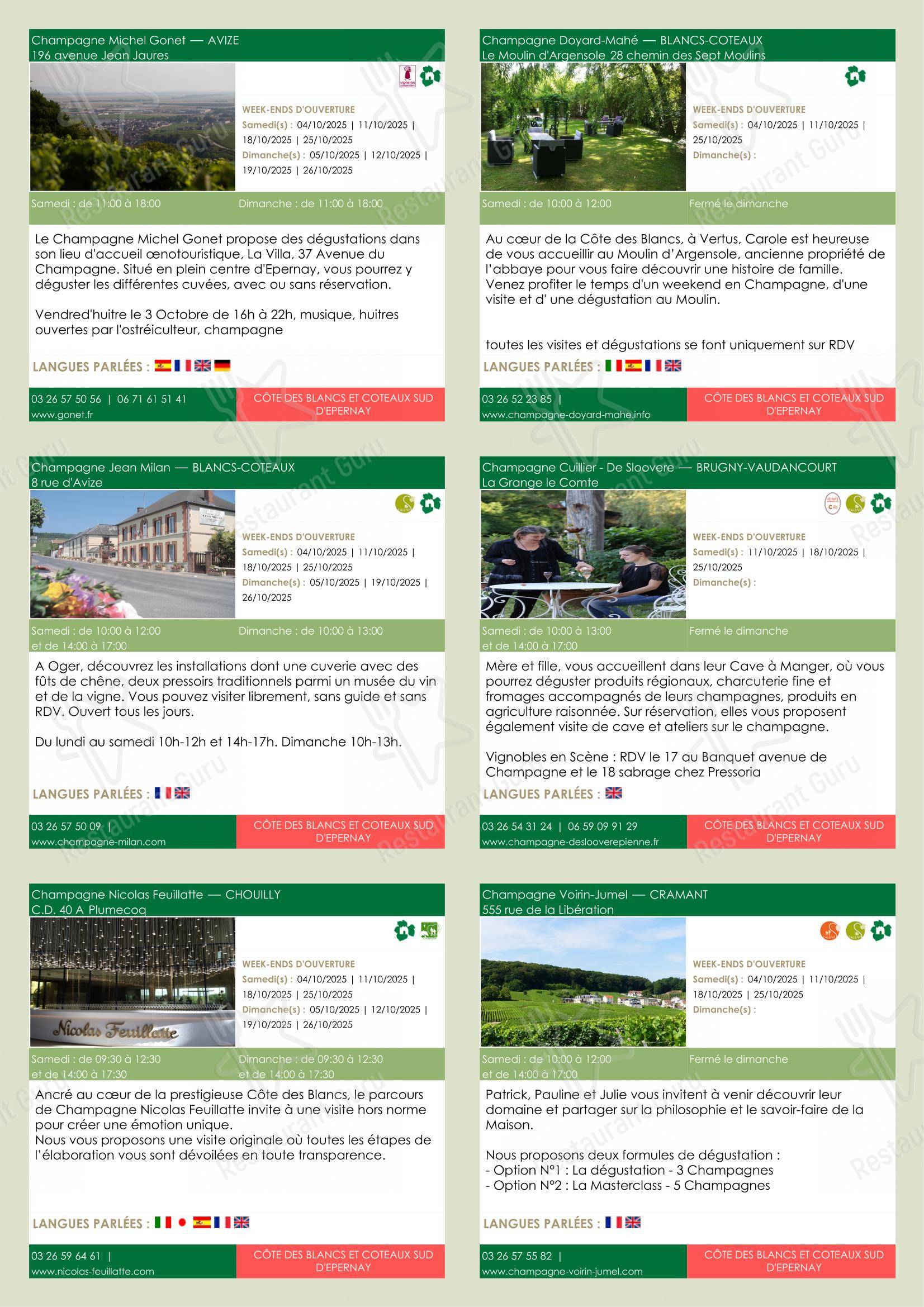 Chèvre et Menthe dans Reims - Menu