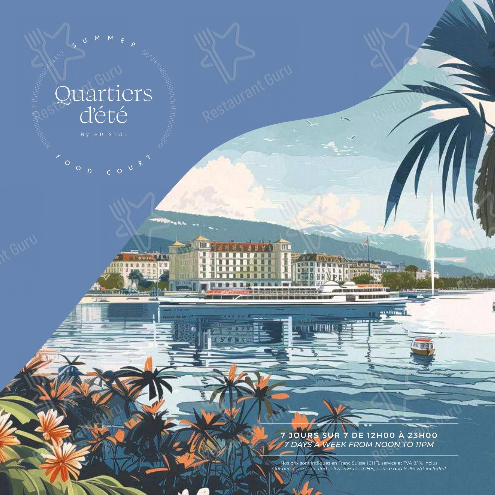 Takeaway Menu per Côté Square in Ginevra