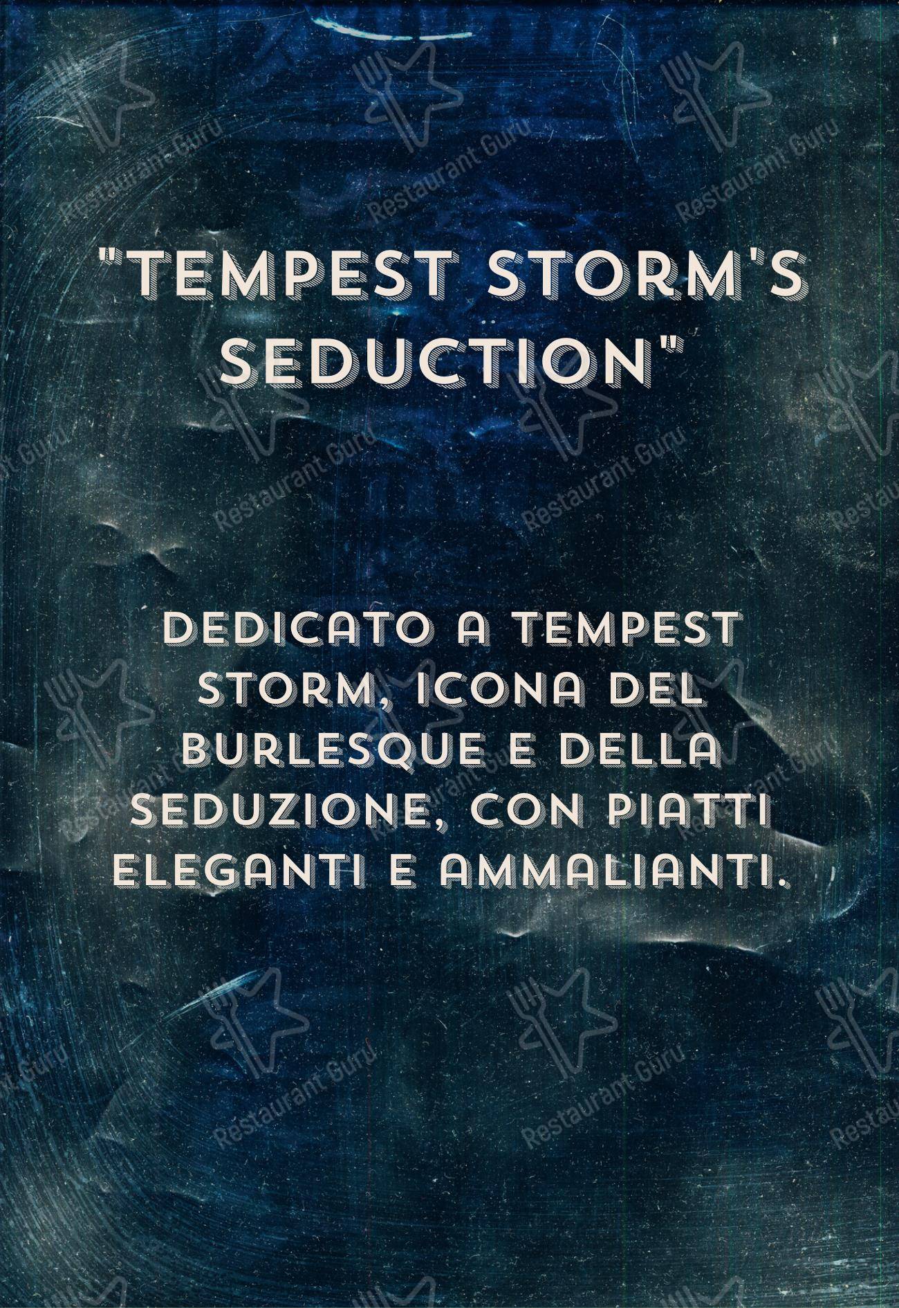 Menu per Ellington Club in Roma