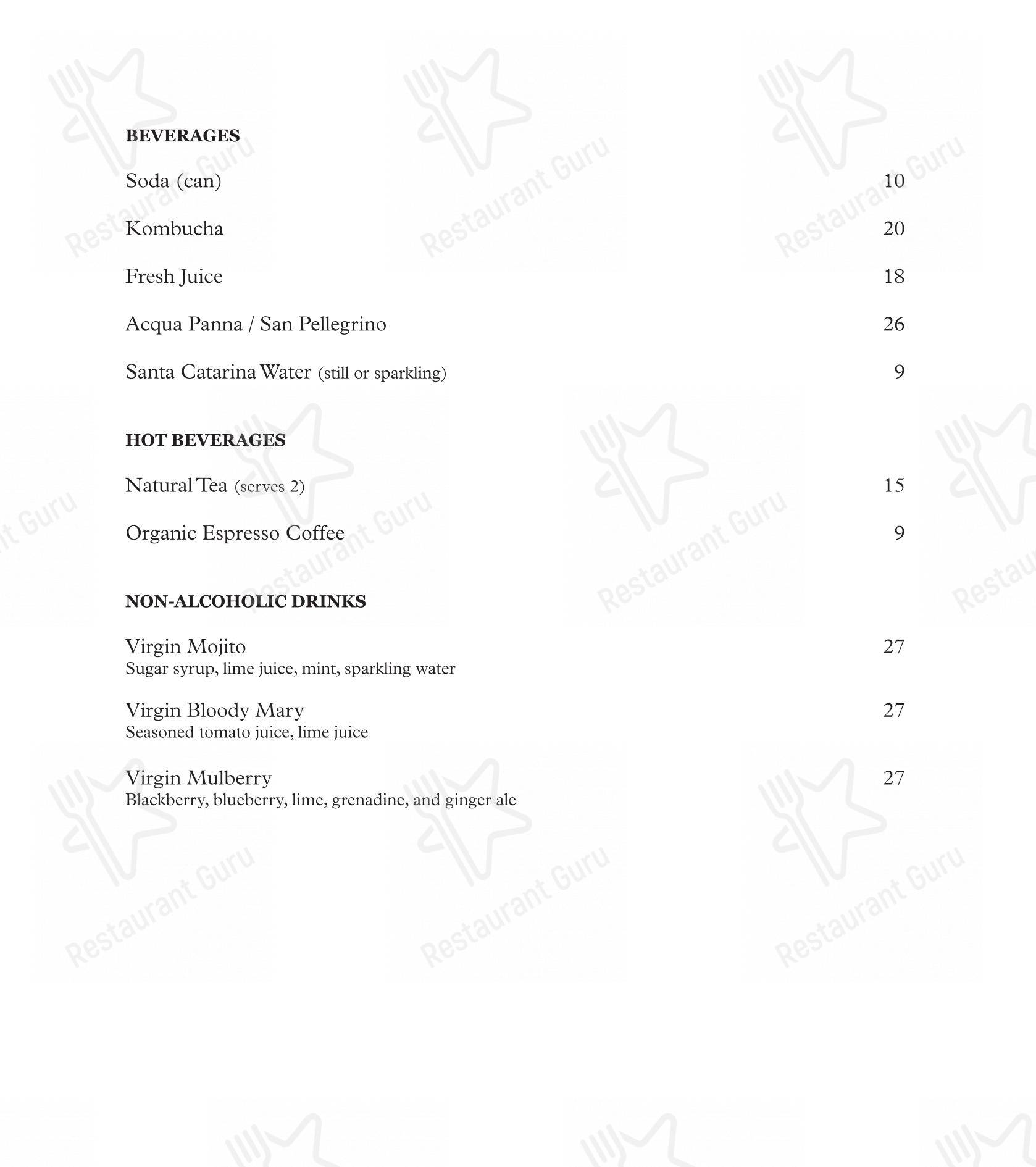 Menu bar para Felissimo Bistrô em Balneário Camboriú