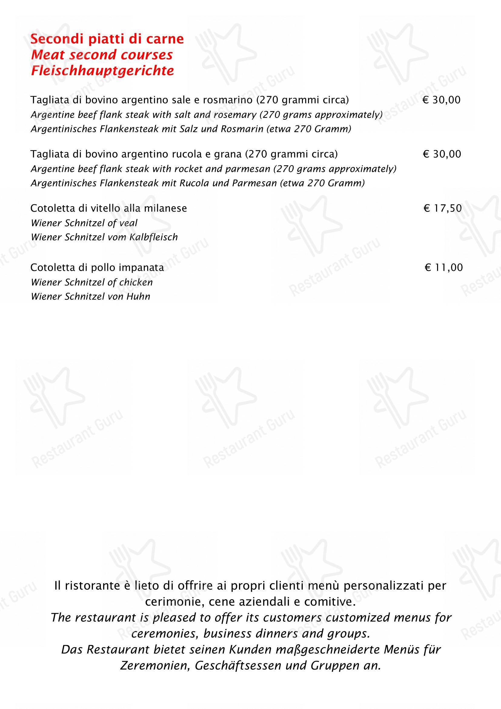 Коктейльная карта per La Riva da Franco pizzeria