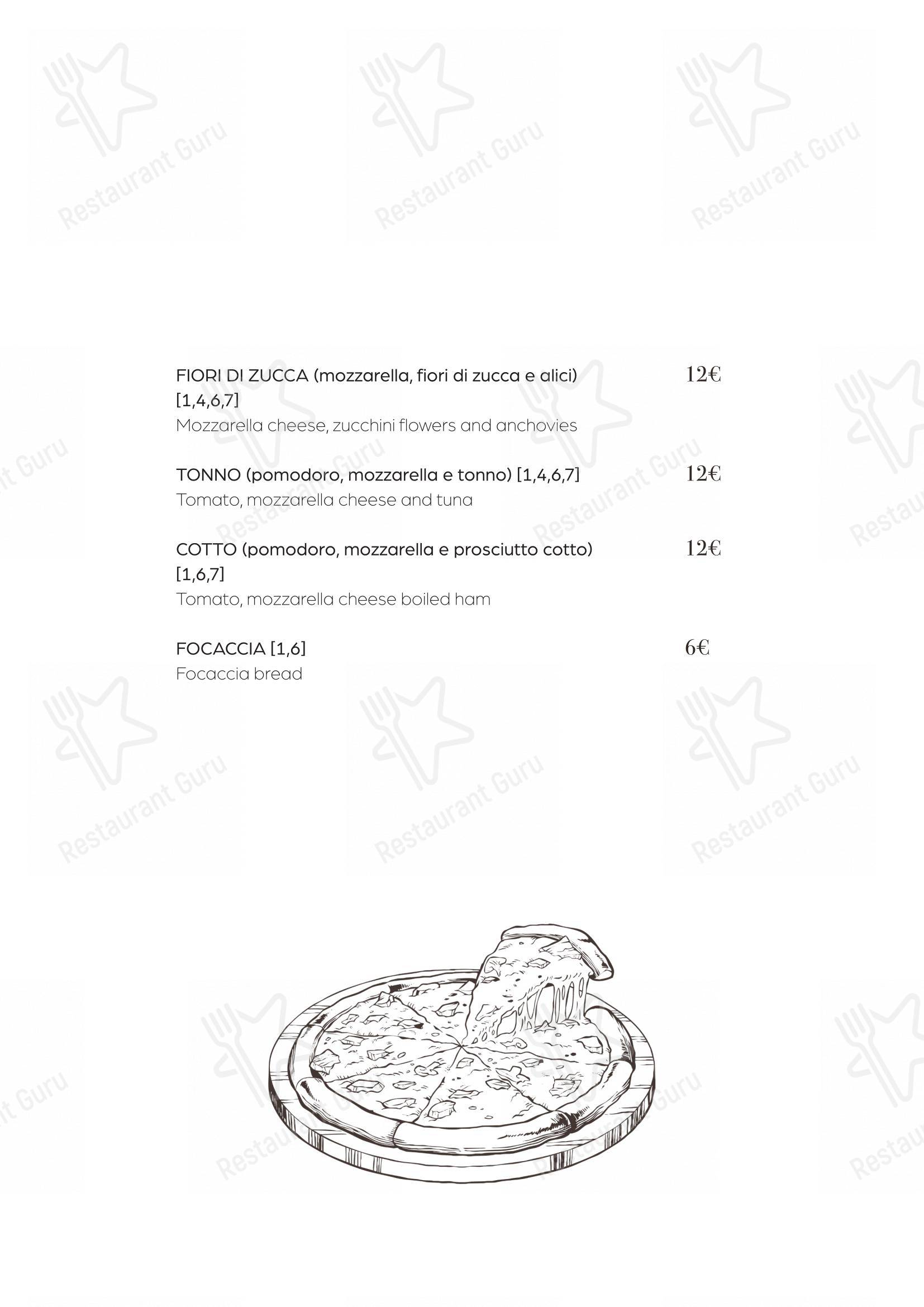 Menu per La Soffitta Renovatio pizzeria