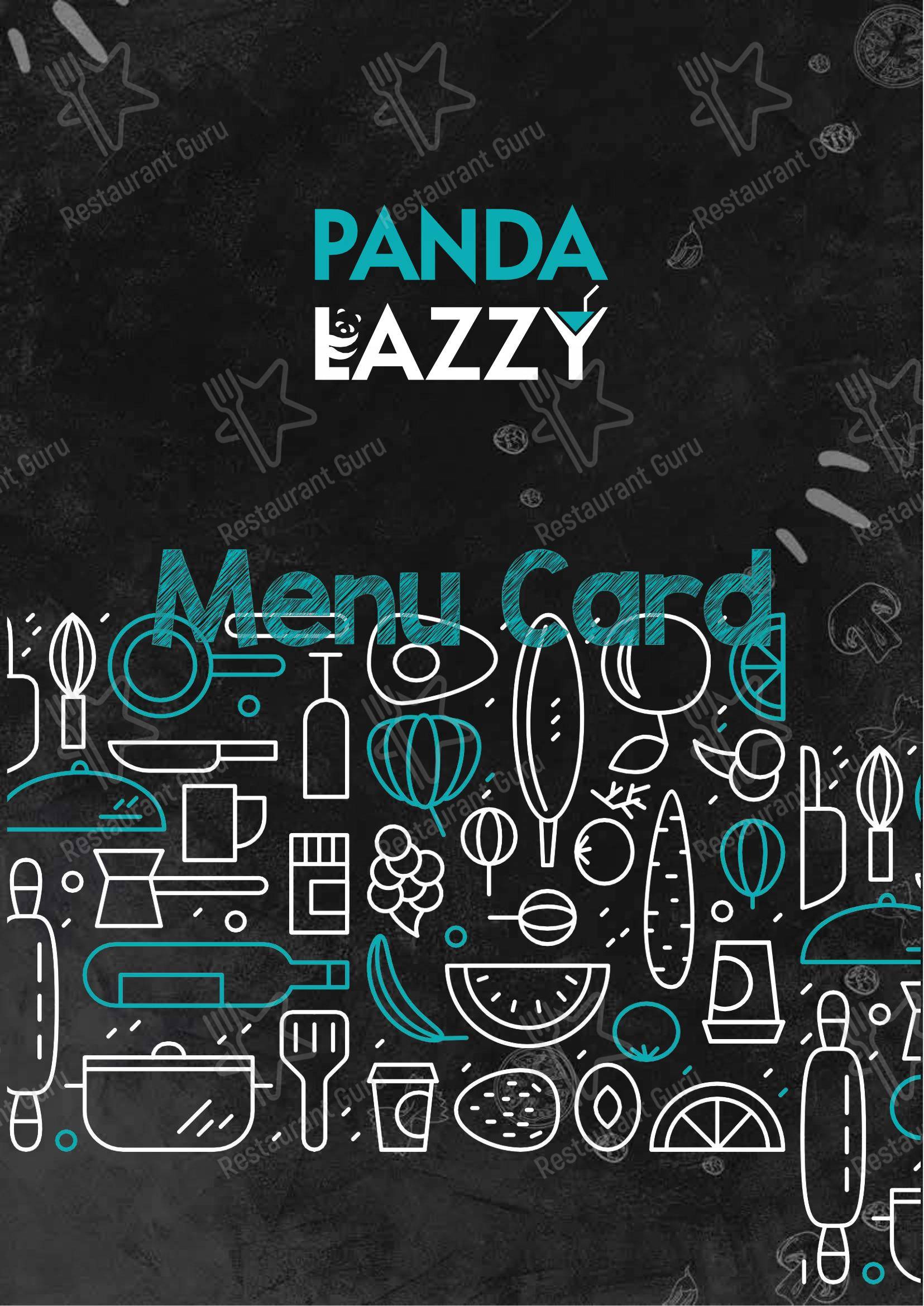 Lazzy Panda in Kolkata - Menu