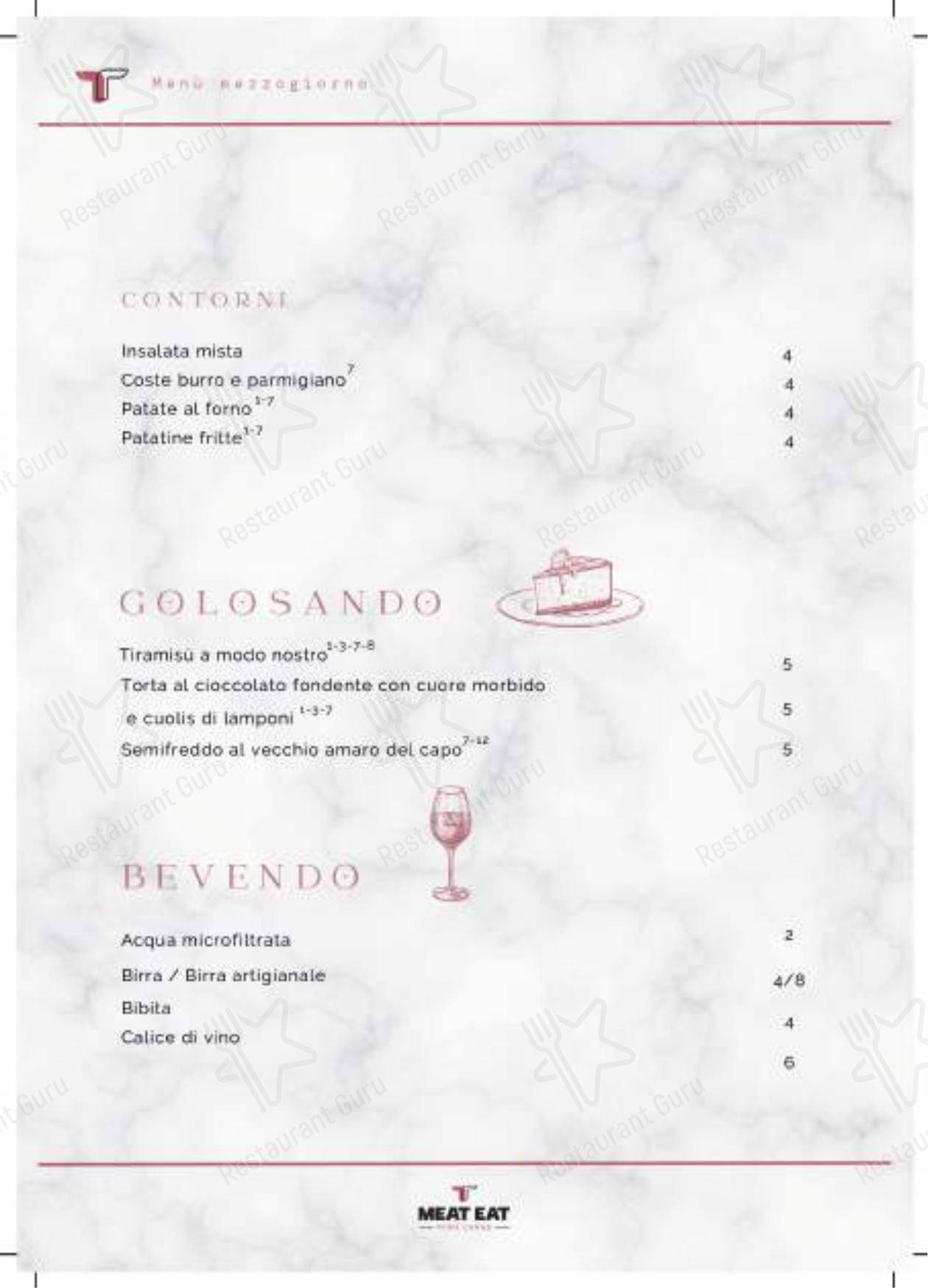 Menu di Meat Eat - 菜单