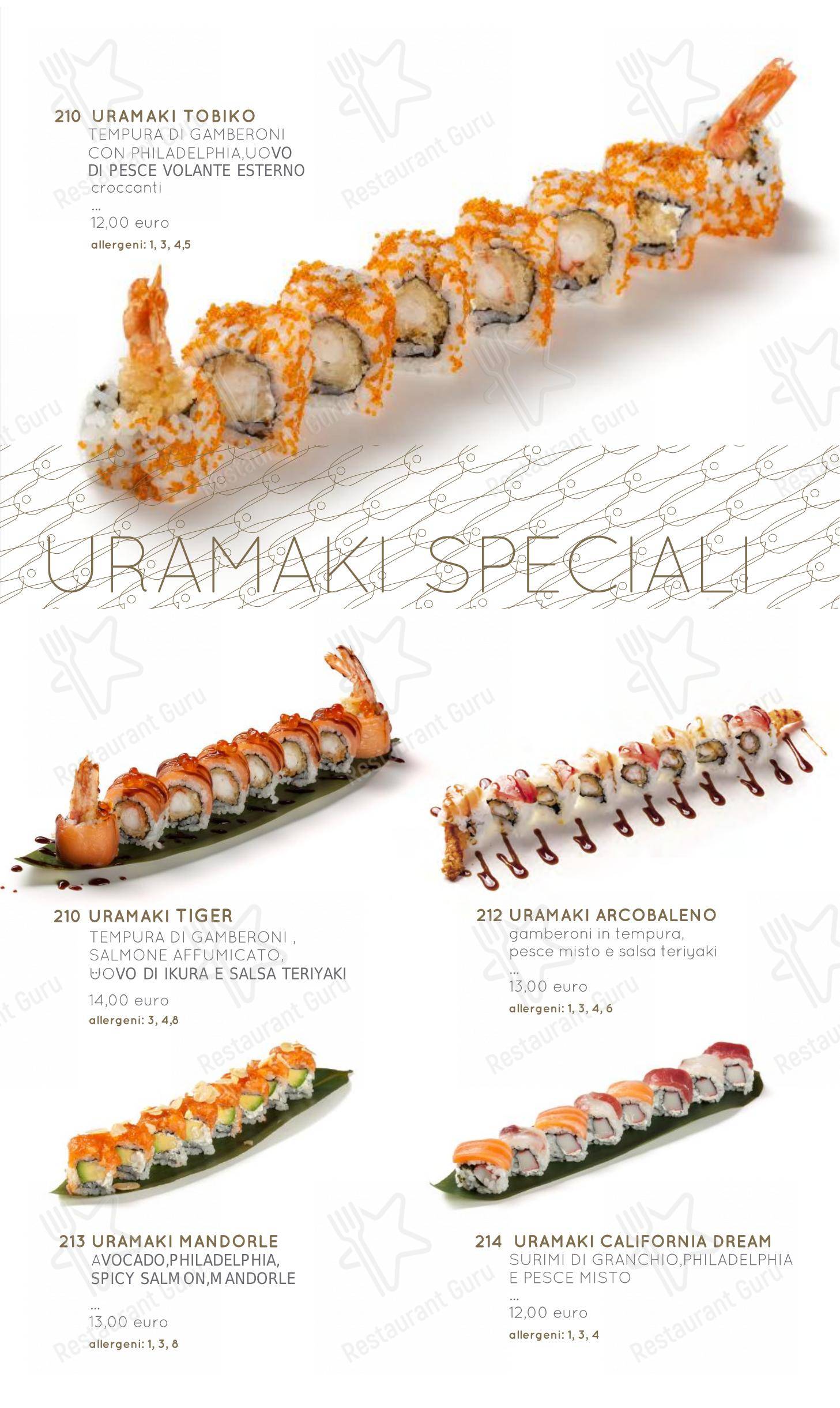 Menu di Moyà Asian Fusion Restaurant - Menu