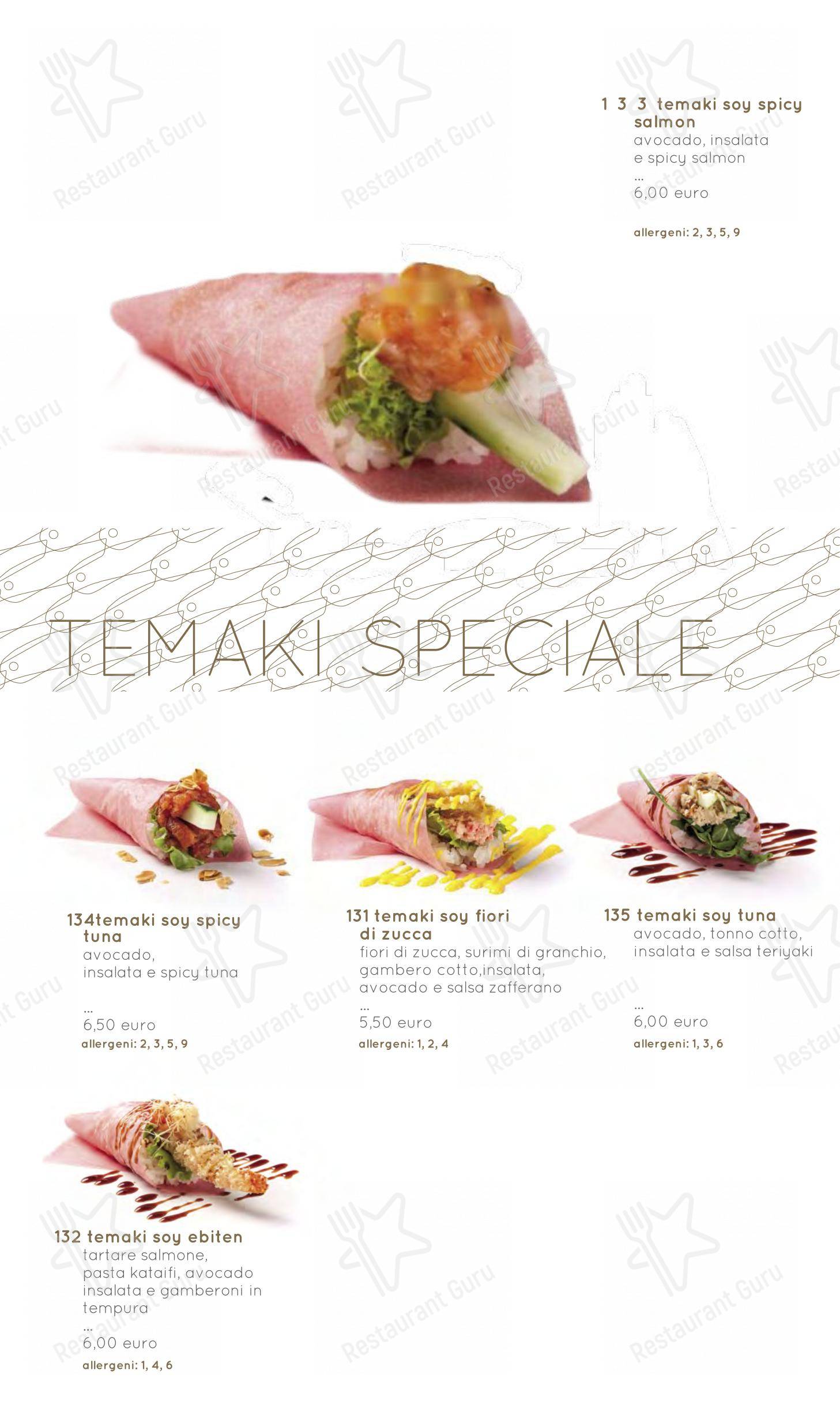 Menu bar per Moyà Asian Fusion Restaurant in Empoli