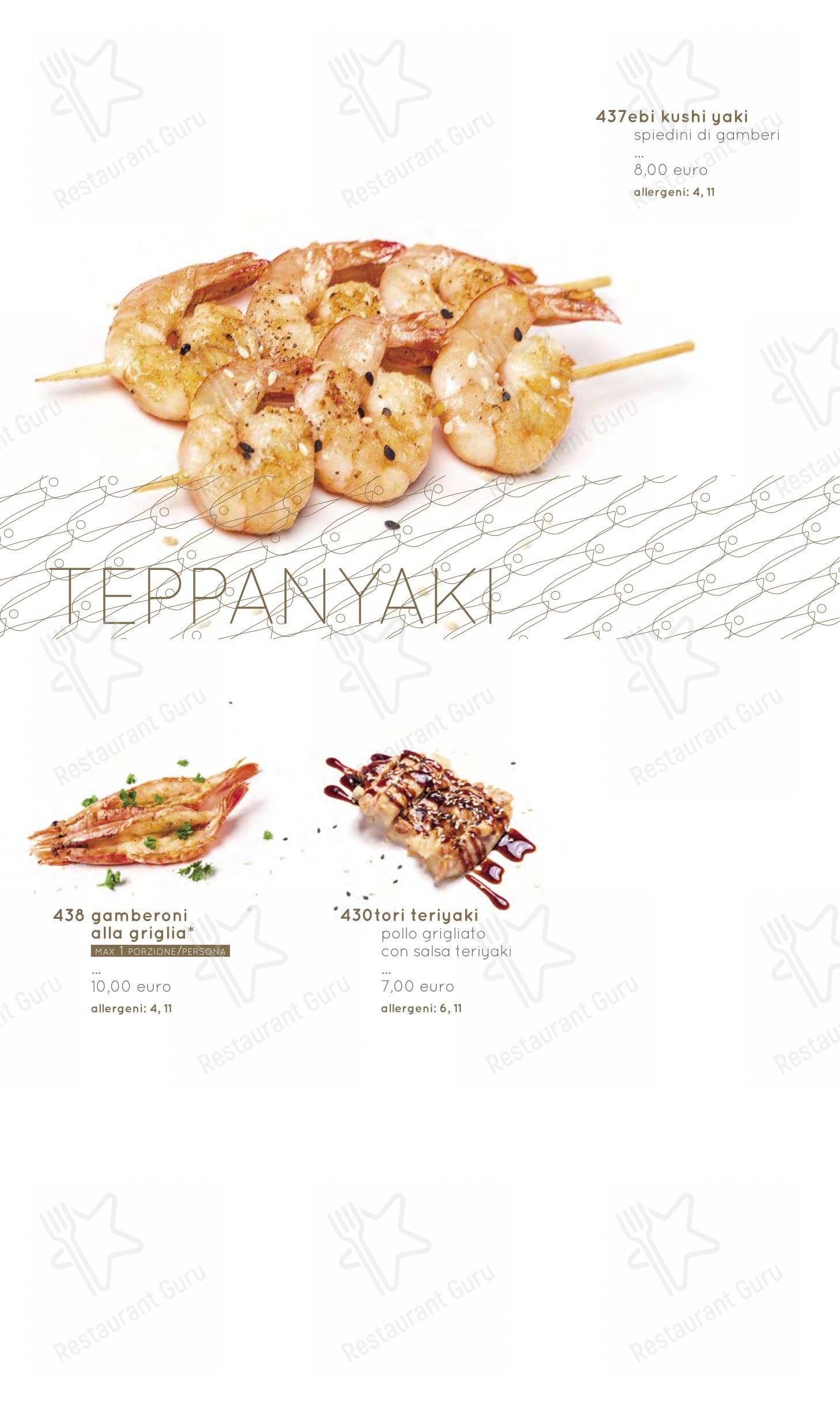 Menu per Moyà Asian Fusion Restaurant ristorante