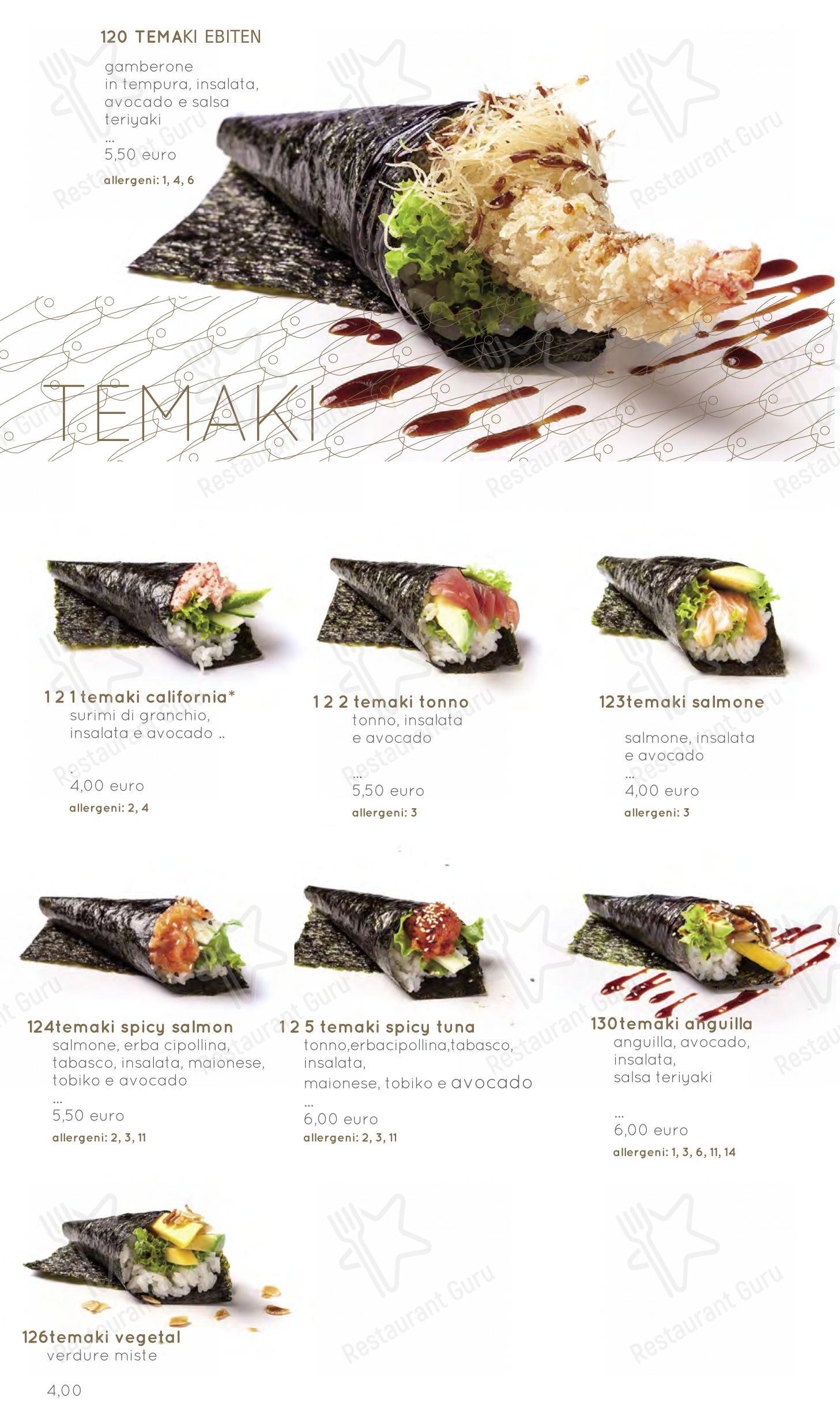 Moyà Asian Fusion Restaurant in Empoli - Menu bar