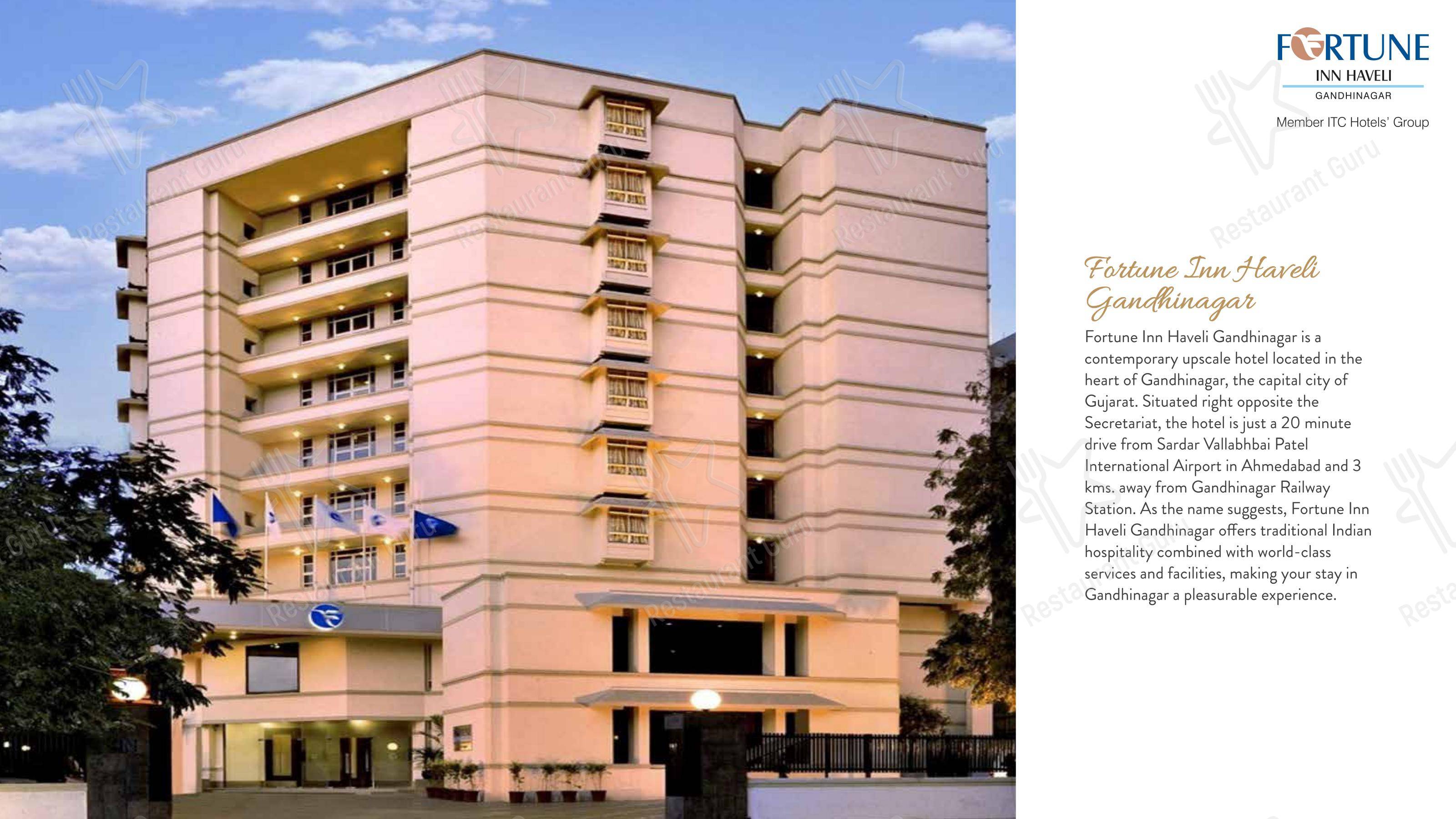 Menu for the Orchid by Fortune Inn Haveli restaurant