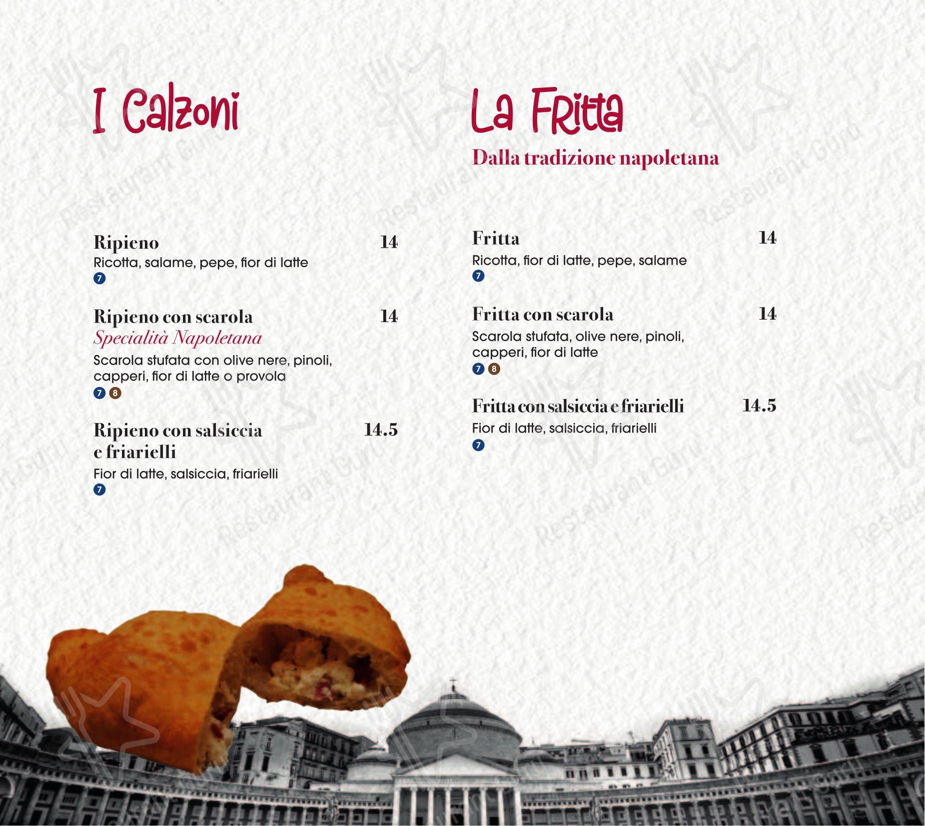 Menu di Peperino e Milano - Menu bar