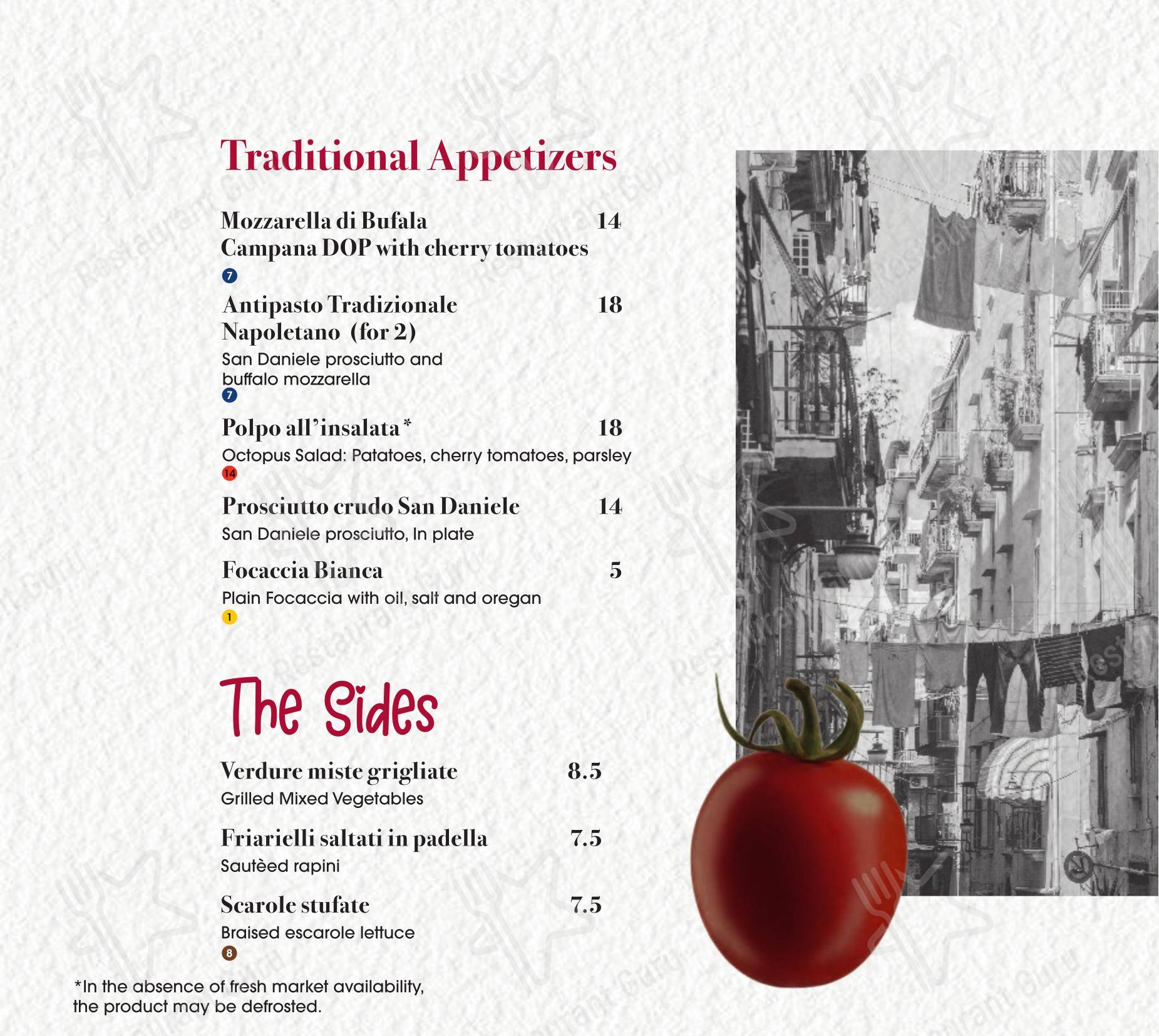 菜单 per Peperino e Milano pizzeria