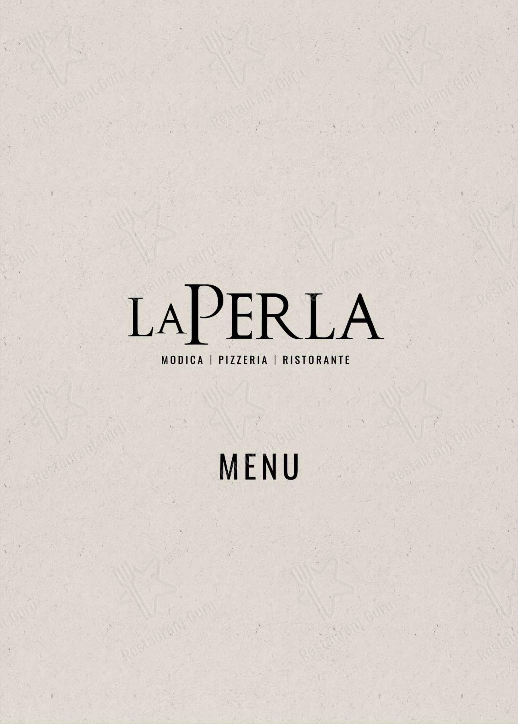Menu per Pizzeria La Perla Ragusa..ristorante in Ragusa