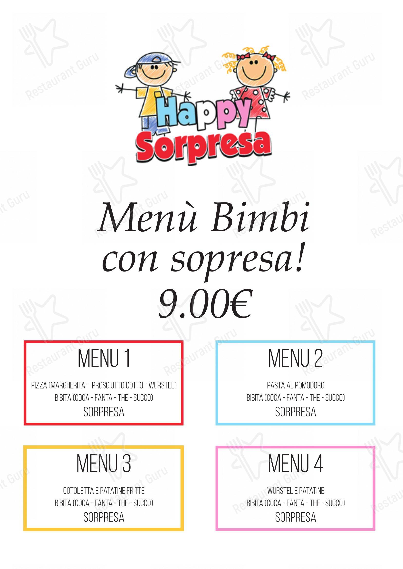 Pizzeria Ristorante Ti Spiazza in Sappada - Menu bar