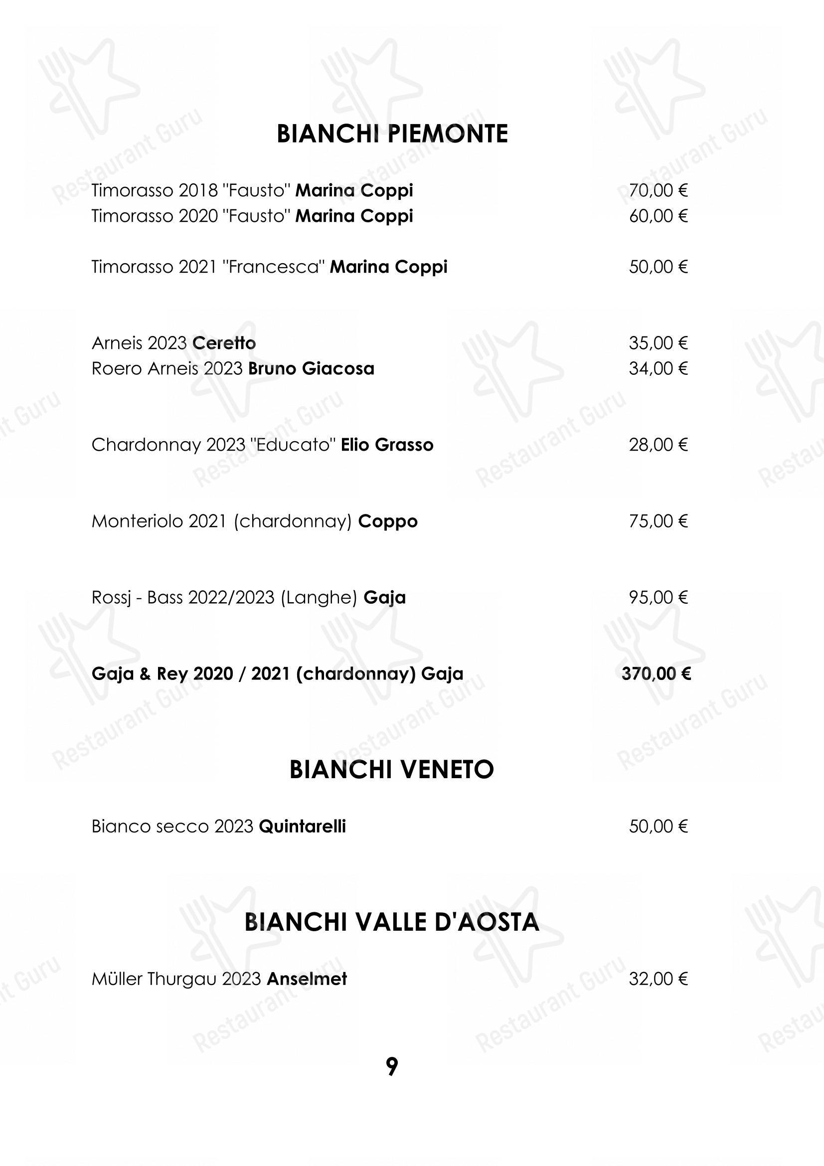 Основное меню per Ristorante Cocchi in Parma