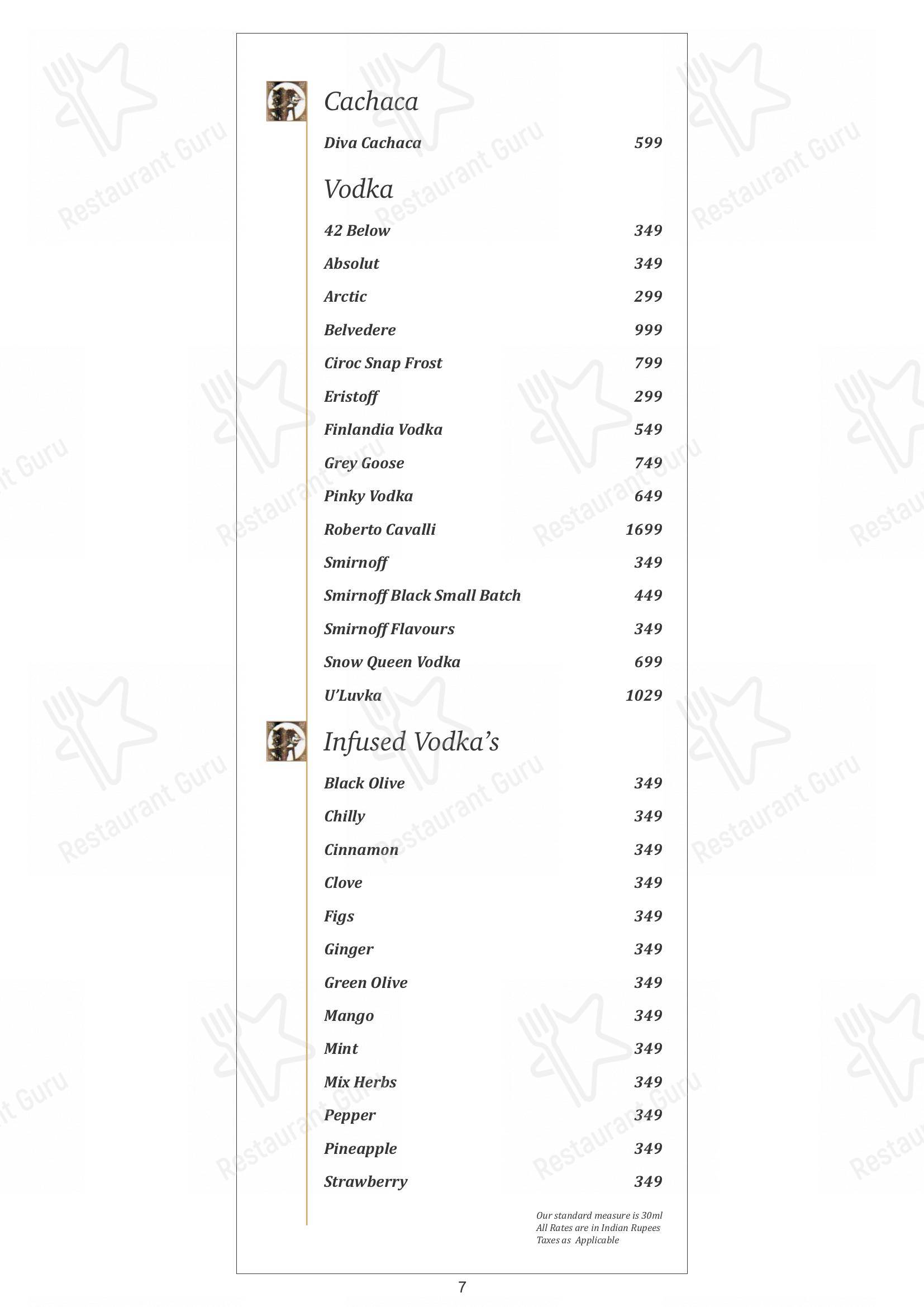 Menu for Shebestan - Sterlings Mac in Bengaluru