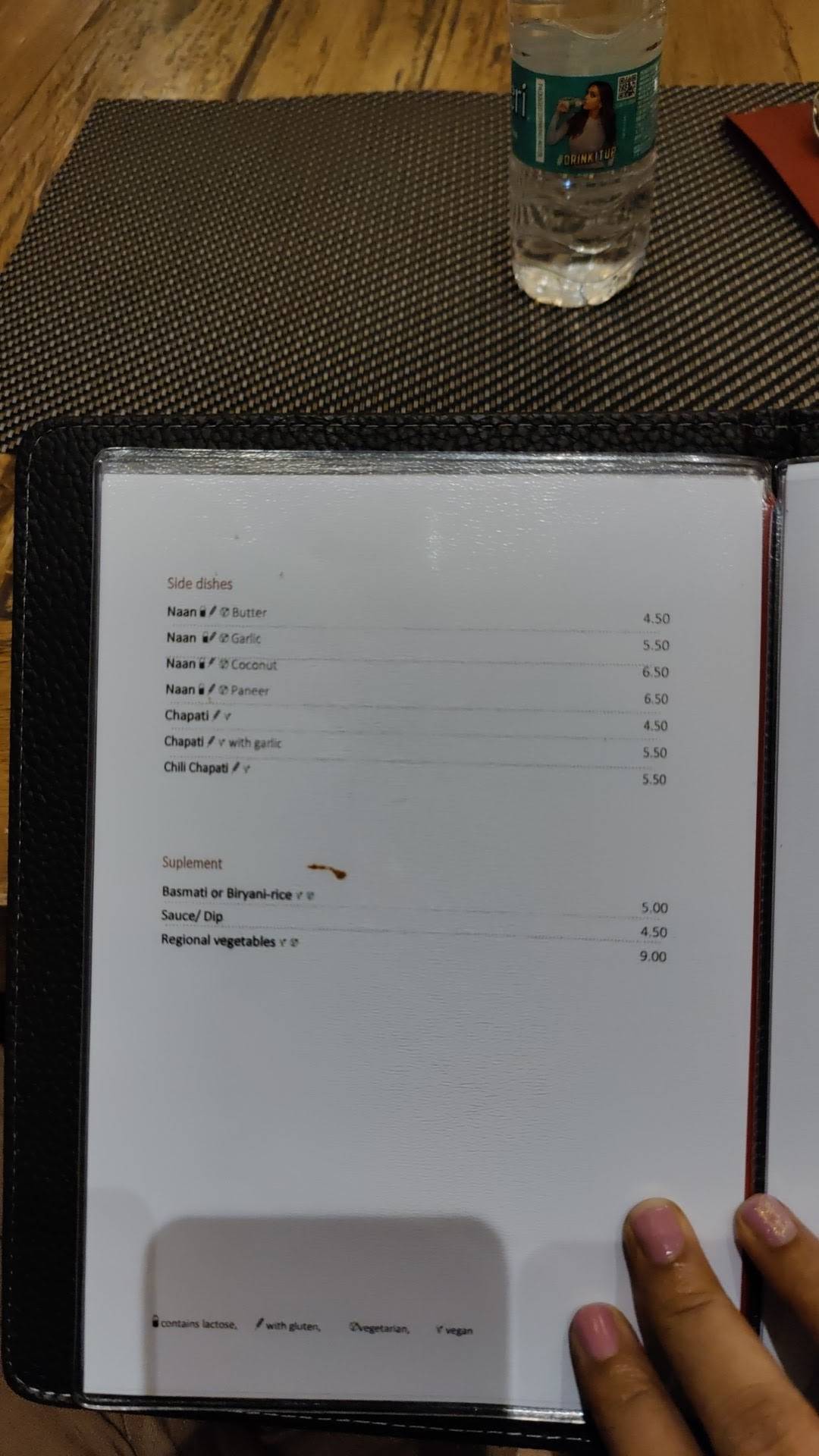 Menu di naanu 