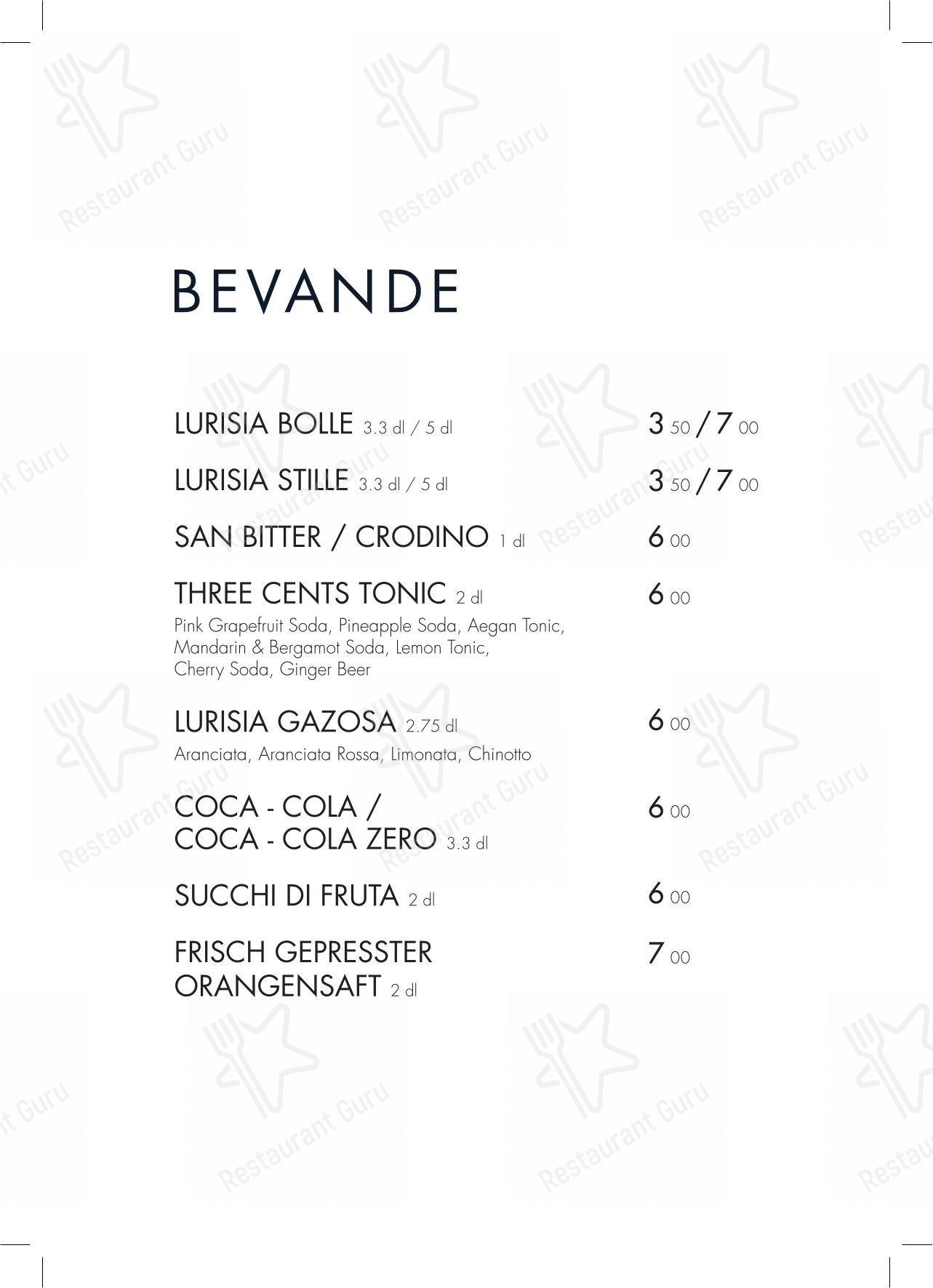 Menu per Café Luna caffè bar
