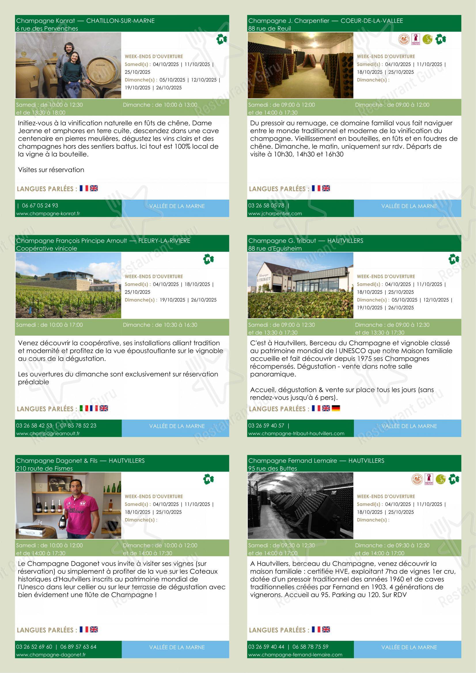 Menu pour Chèvre et Menthe dans Reims