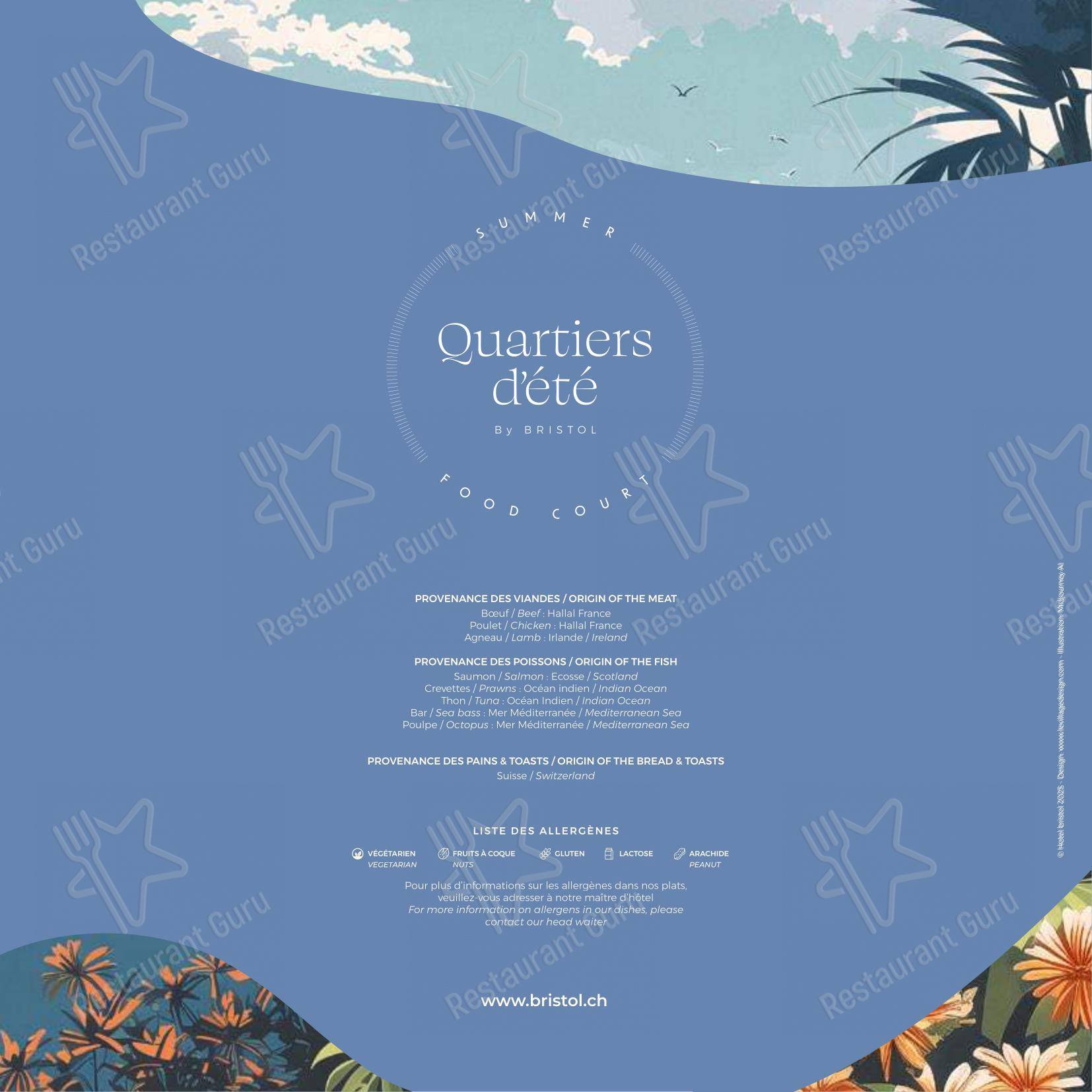 Takeaway Menu per Côté Square in Ginevra