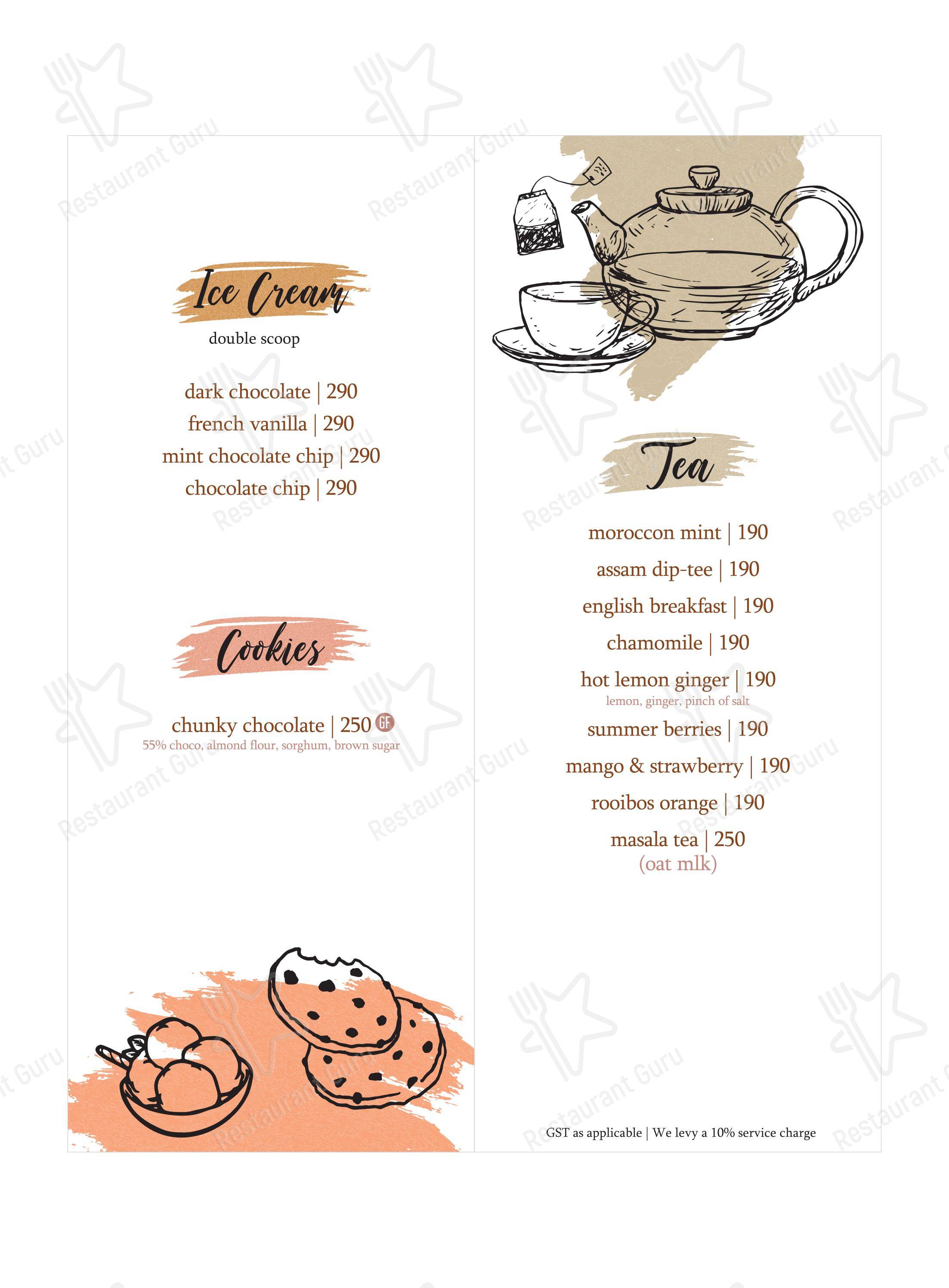 Earth Cafe @ BKC - Menu