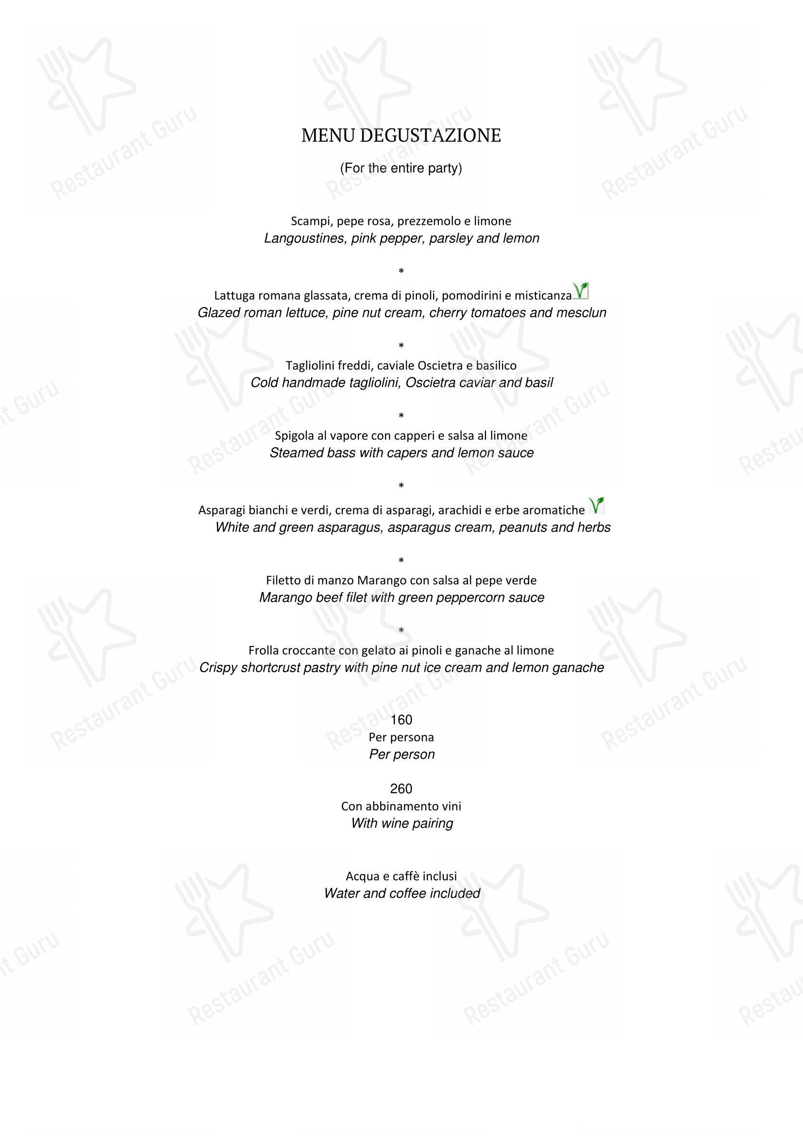 Menu di Il Ristorante - Niko Romito Roma