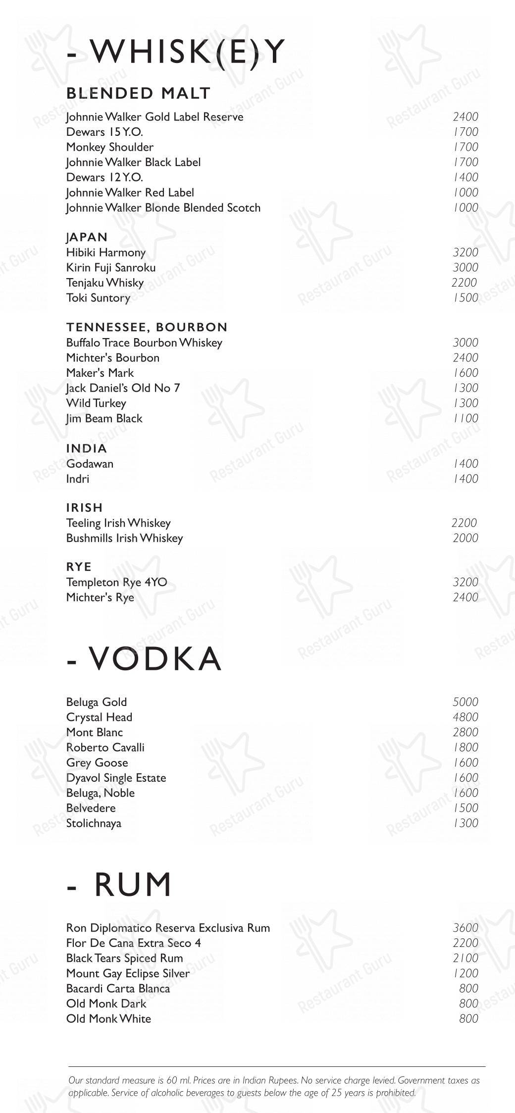 Kheer - Roseate House in New Delhi - Menu