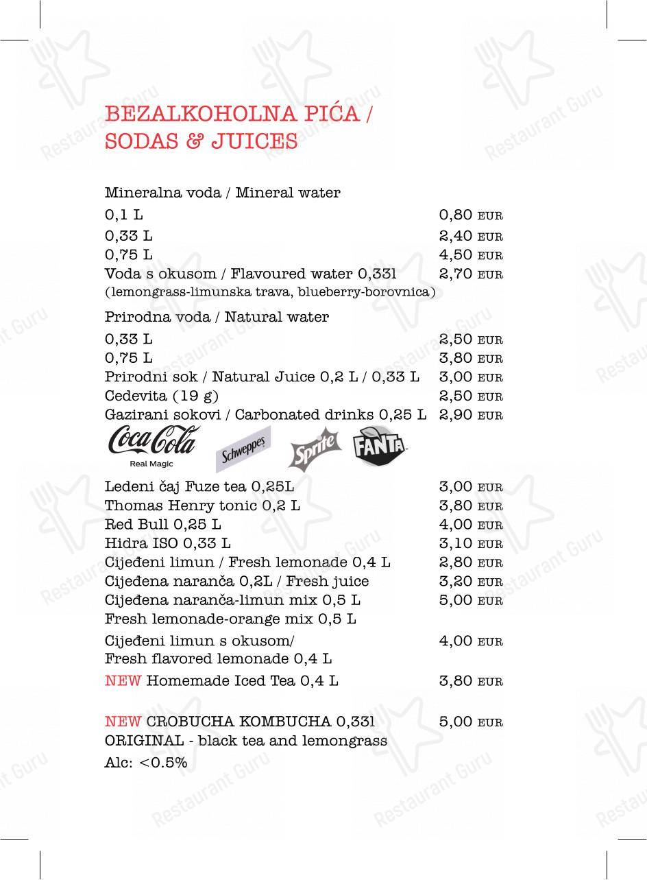 Menu per King's Cafe & Coffee Bar in Fiume