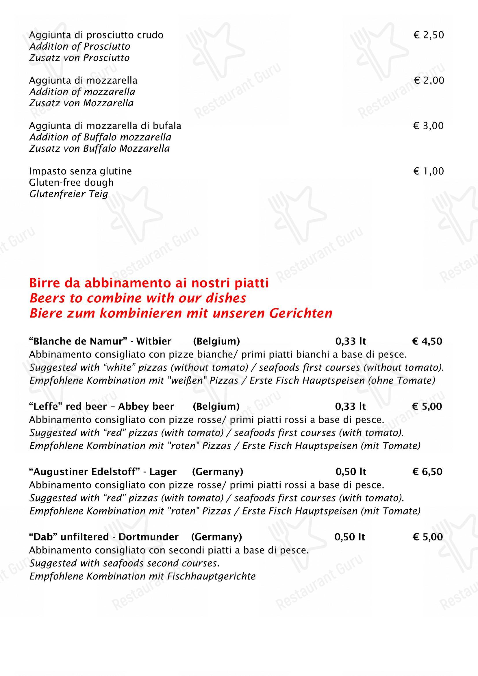 Коктейльная карта per La Riva da Franco in Marotta