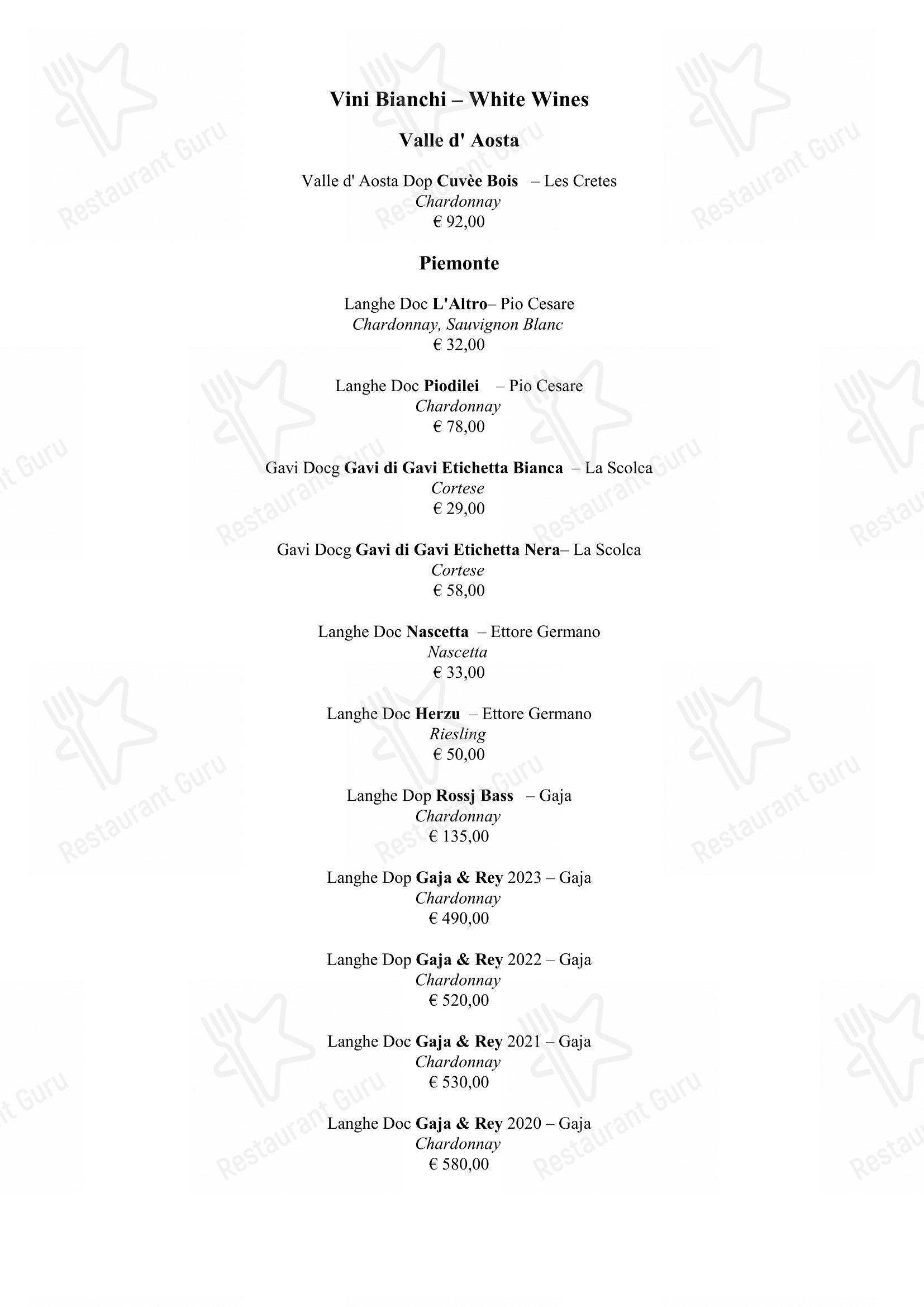 Life in Roma - Menu