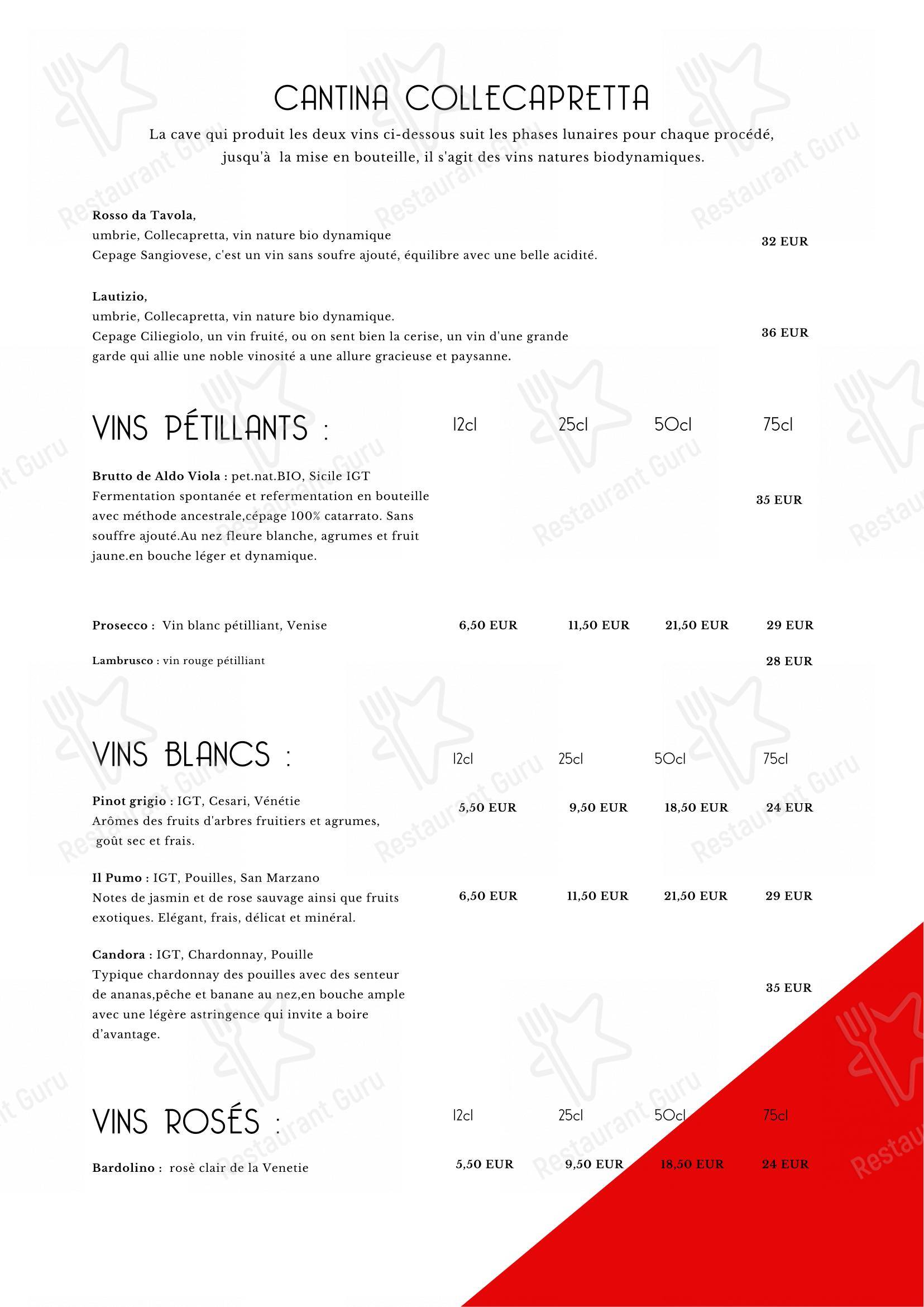 Menu pour Magnagati dans Lyon